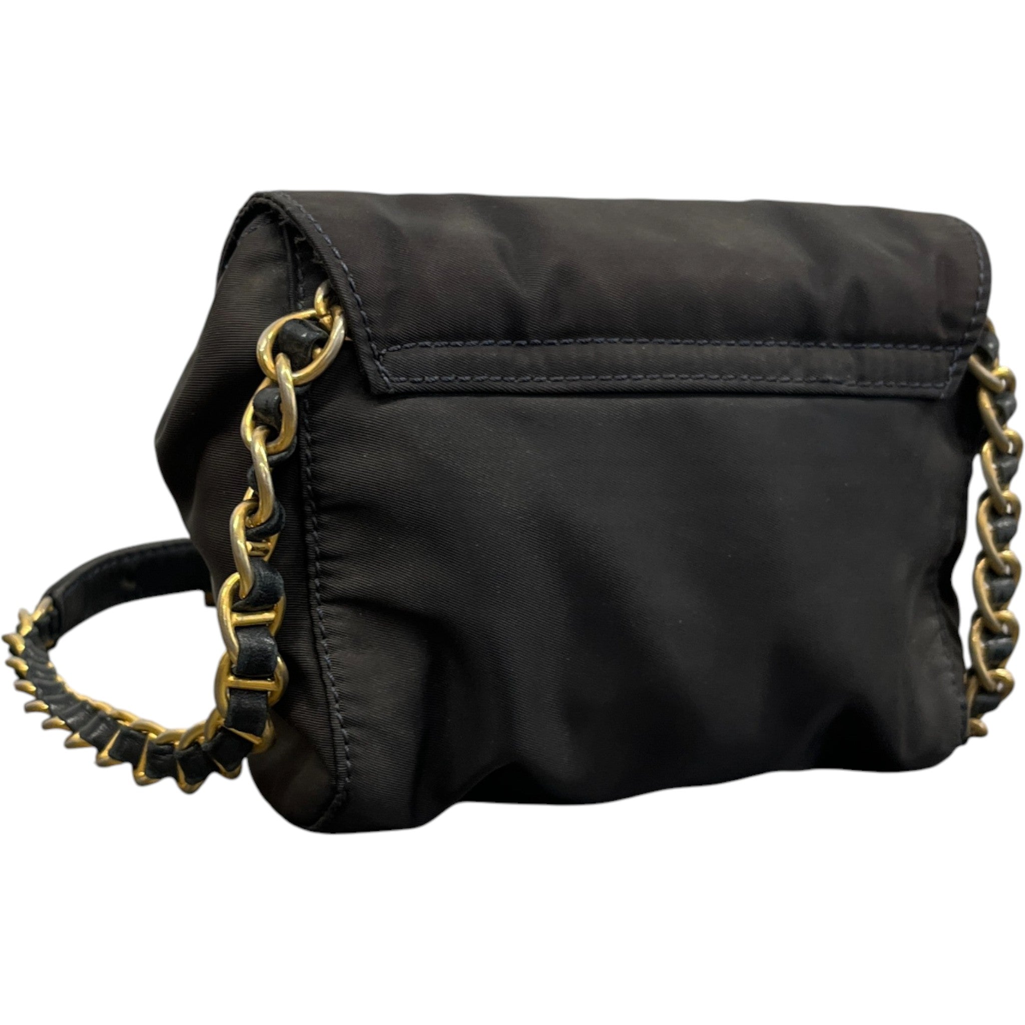 Women's Vintage Plaque Logo Bag Black