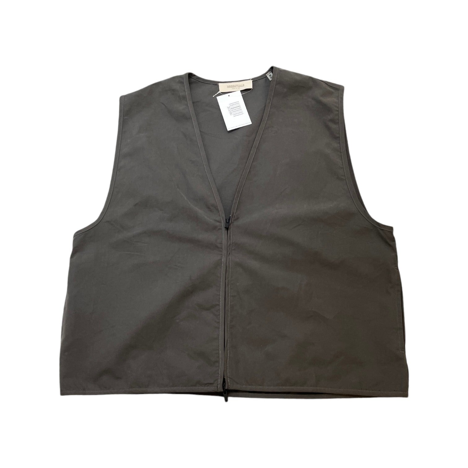 Men's V Neck Gilet Grey Size M