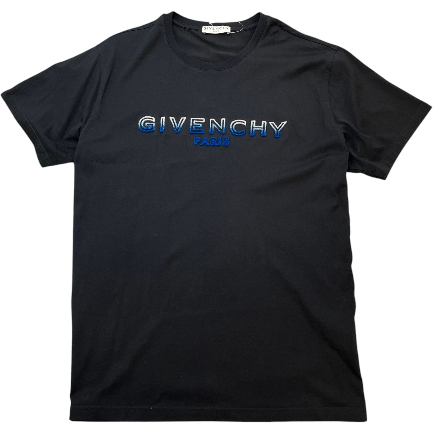 Men's Embroidered Logo T-Shirt Black Size L