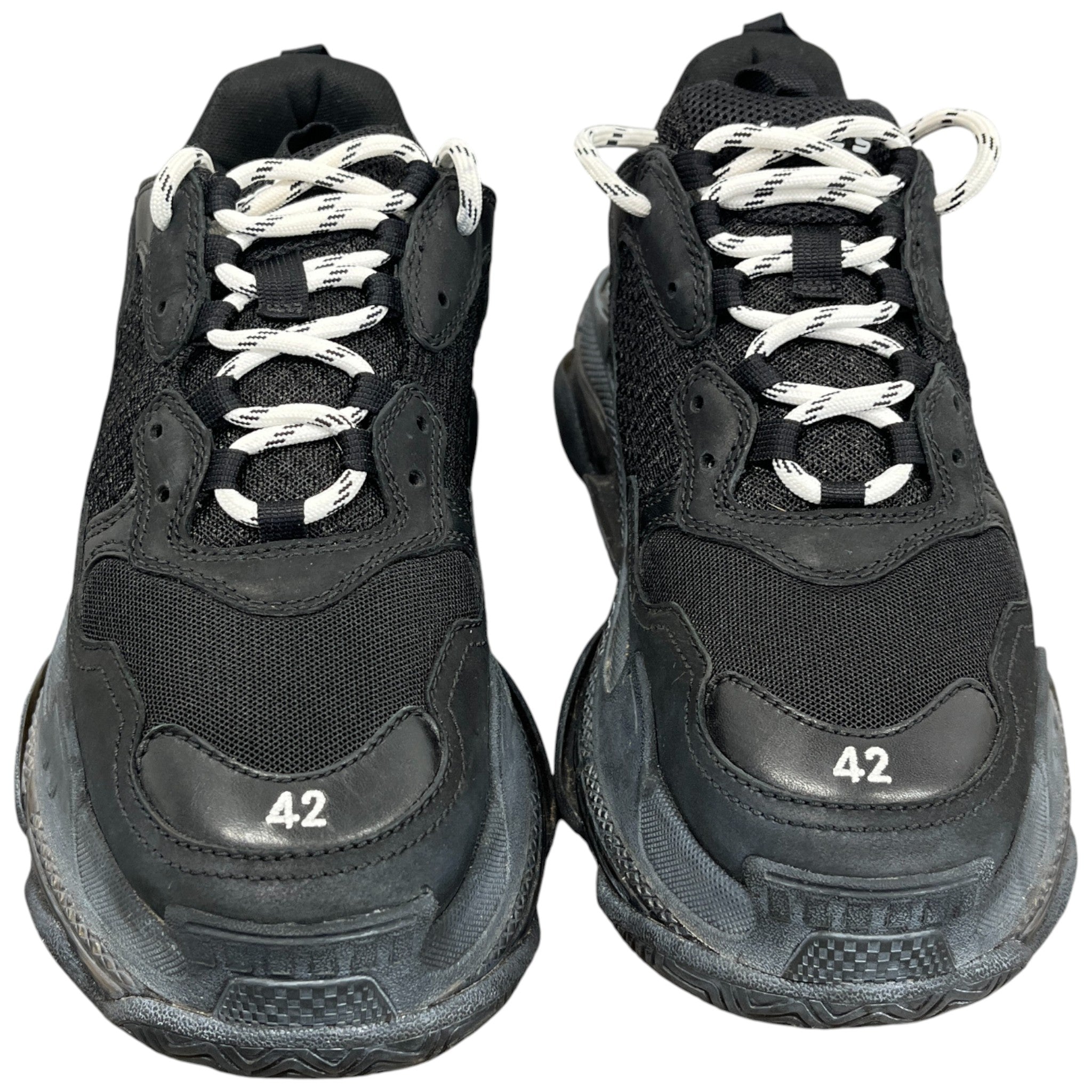 Men's Triple S Low Trainers Black Size EU 42 / UK 8