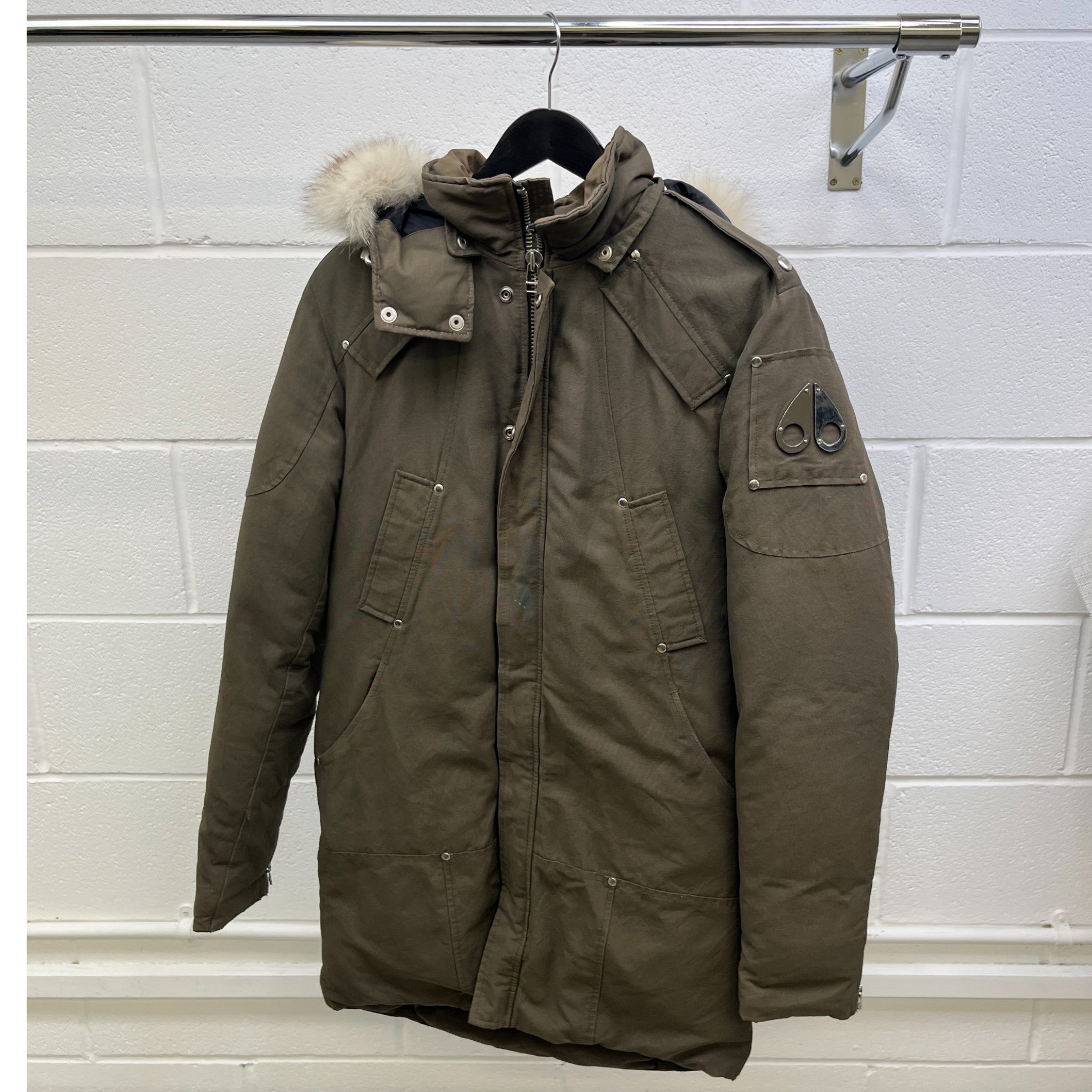 Men's Original Stirling Parka Down Jacket Khaki Size S