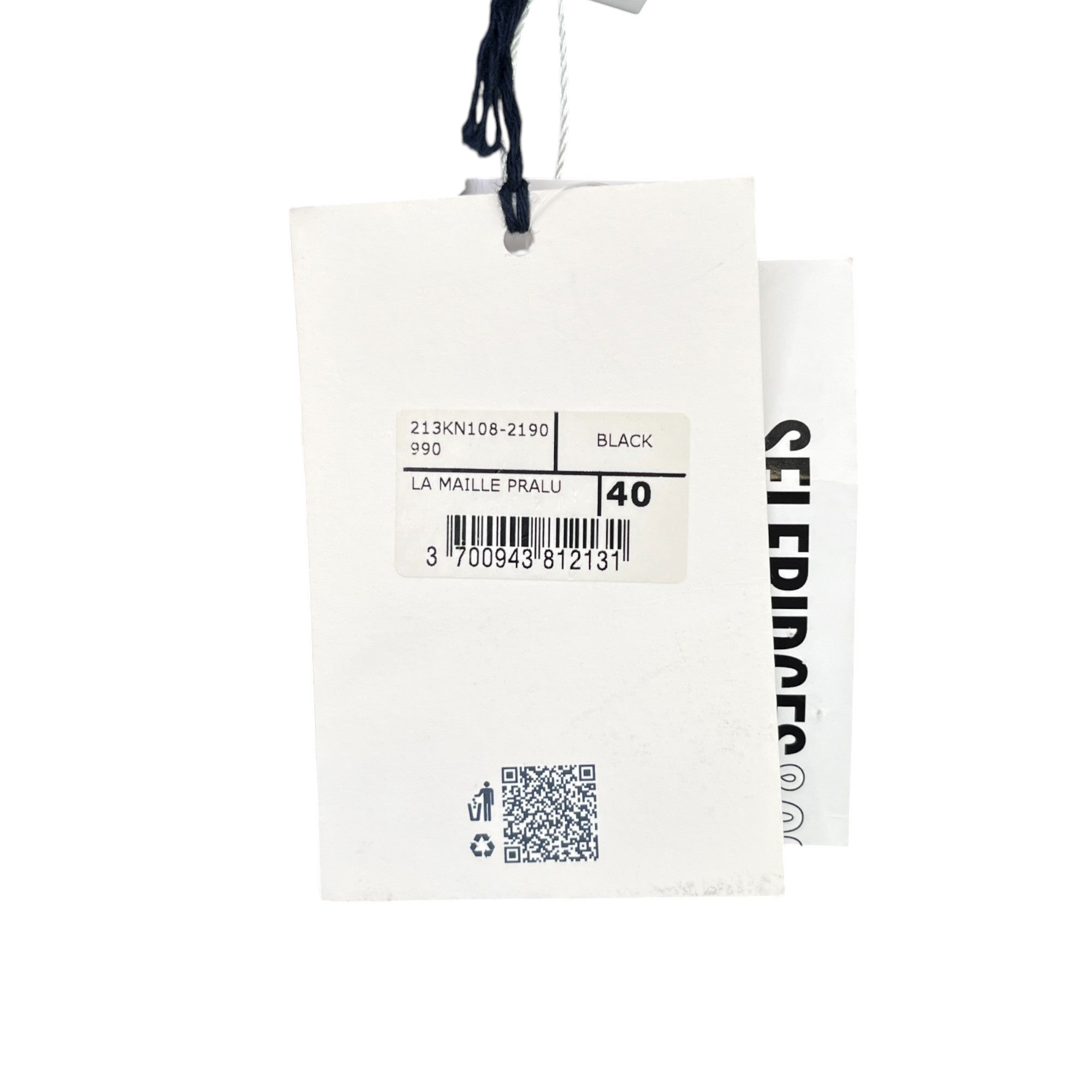 Women's La Maille Pralu Uk 12 Cardigan Black Size L