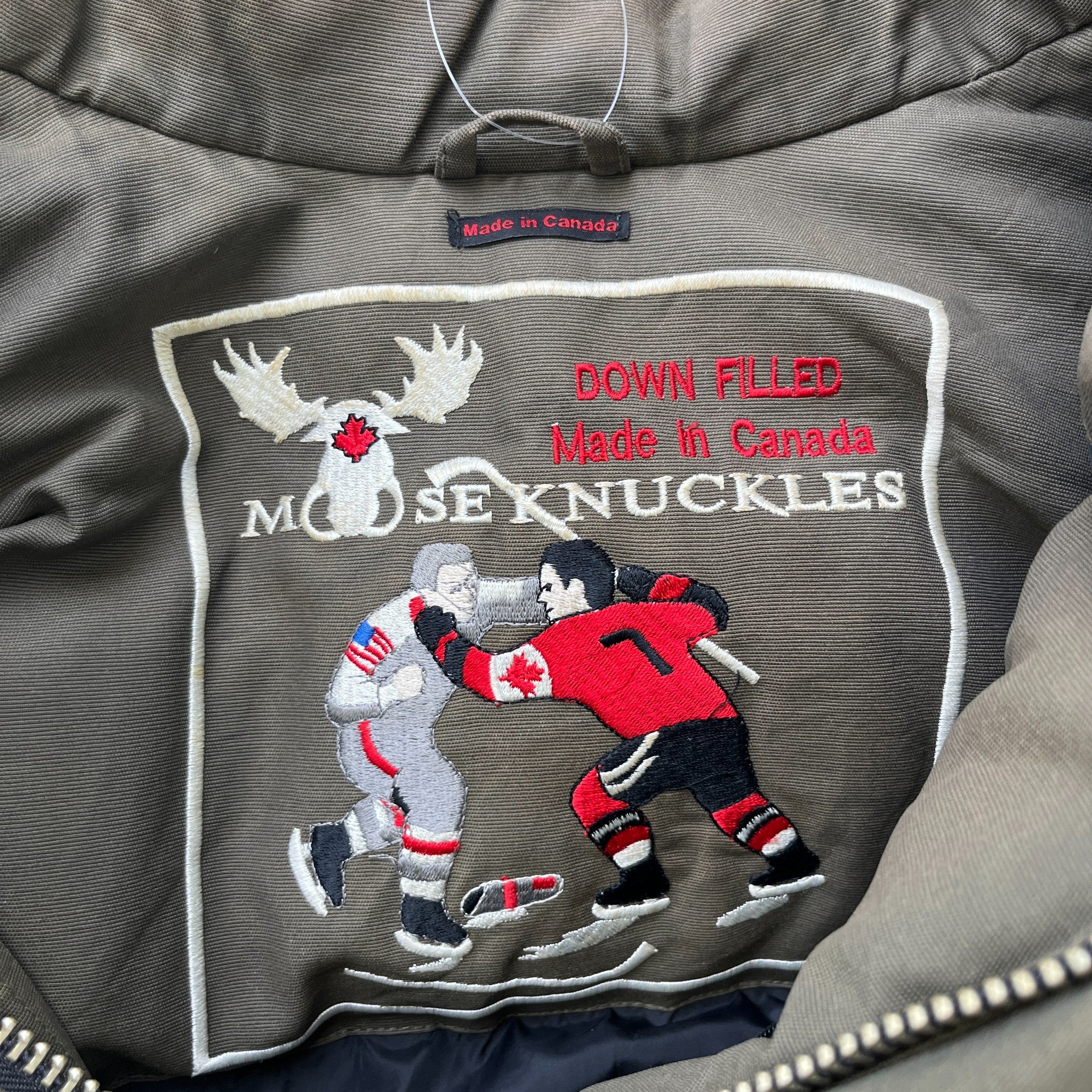 Men's Original Stirling Parka Down Jacket Khaki Size S