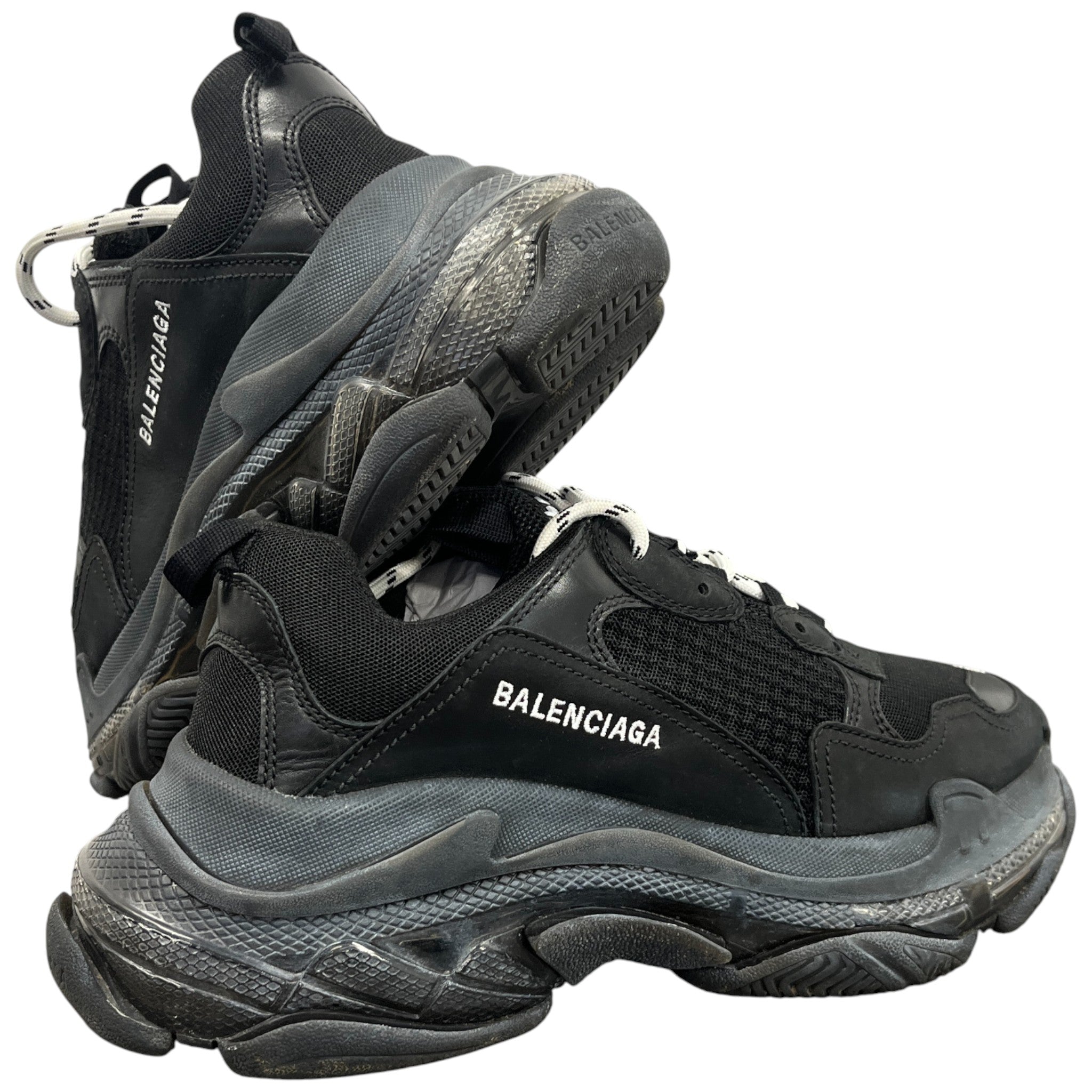 Men's Triple S Low Trainers Black Size EU 42 / UK 8