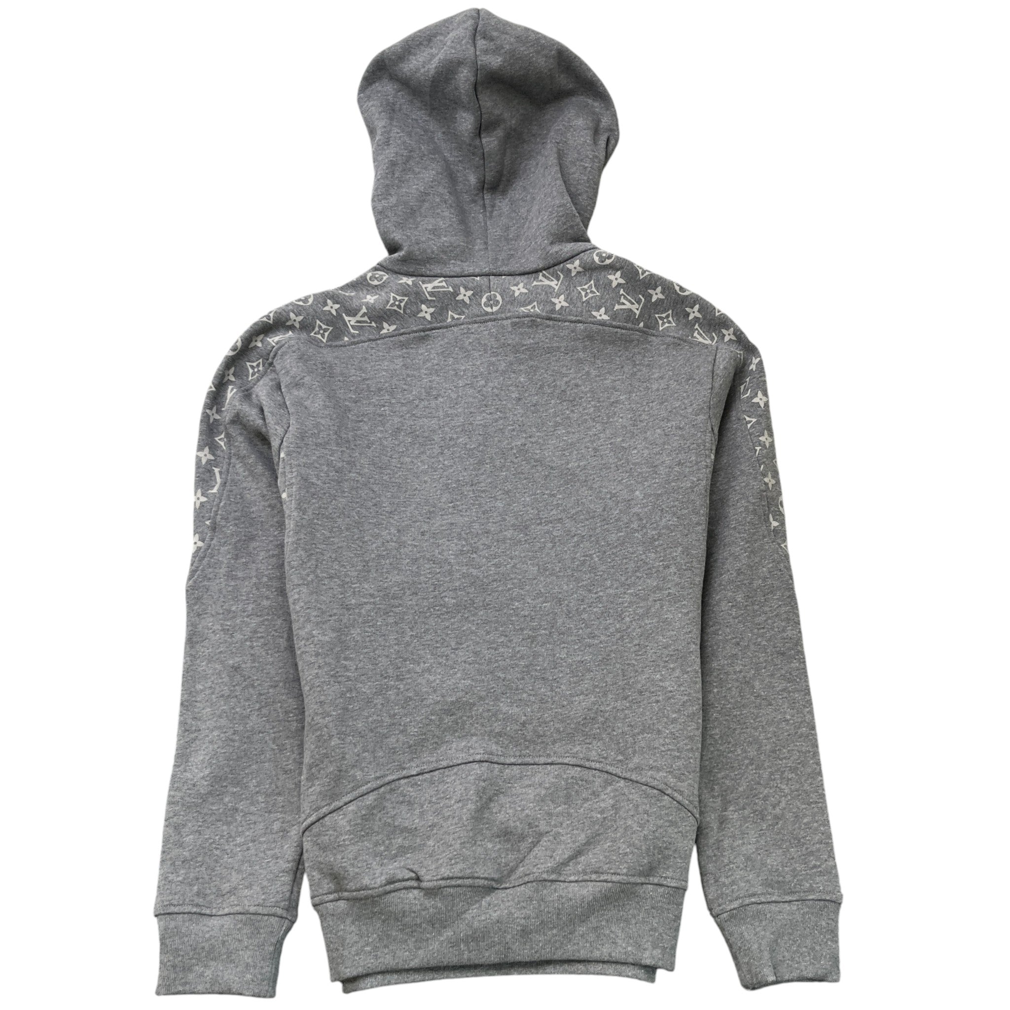 Men's Monogram Circle Logo Hoodie Grey Size XS