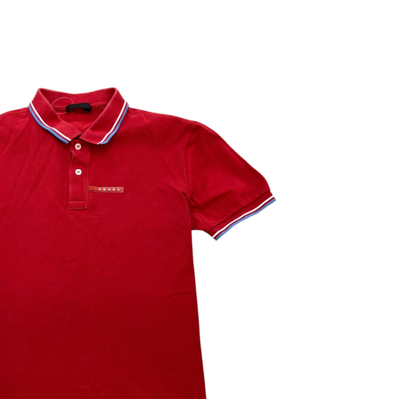 Men's Linear Rosa Polo Shirt Red Size XL