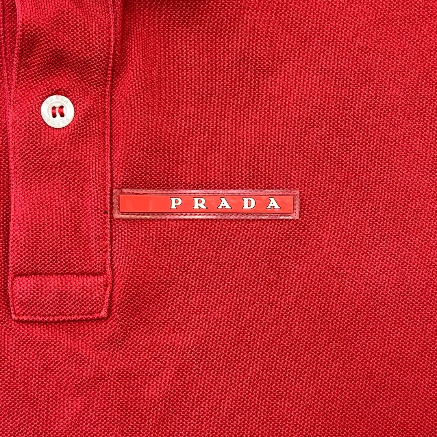 Men's Linear Rosa Polo Shirt Red Size XL