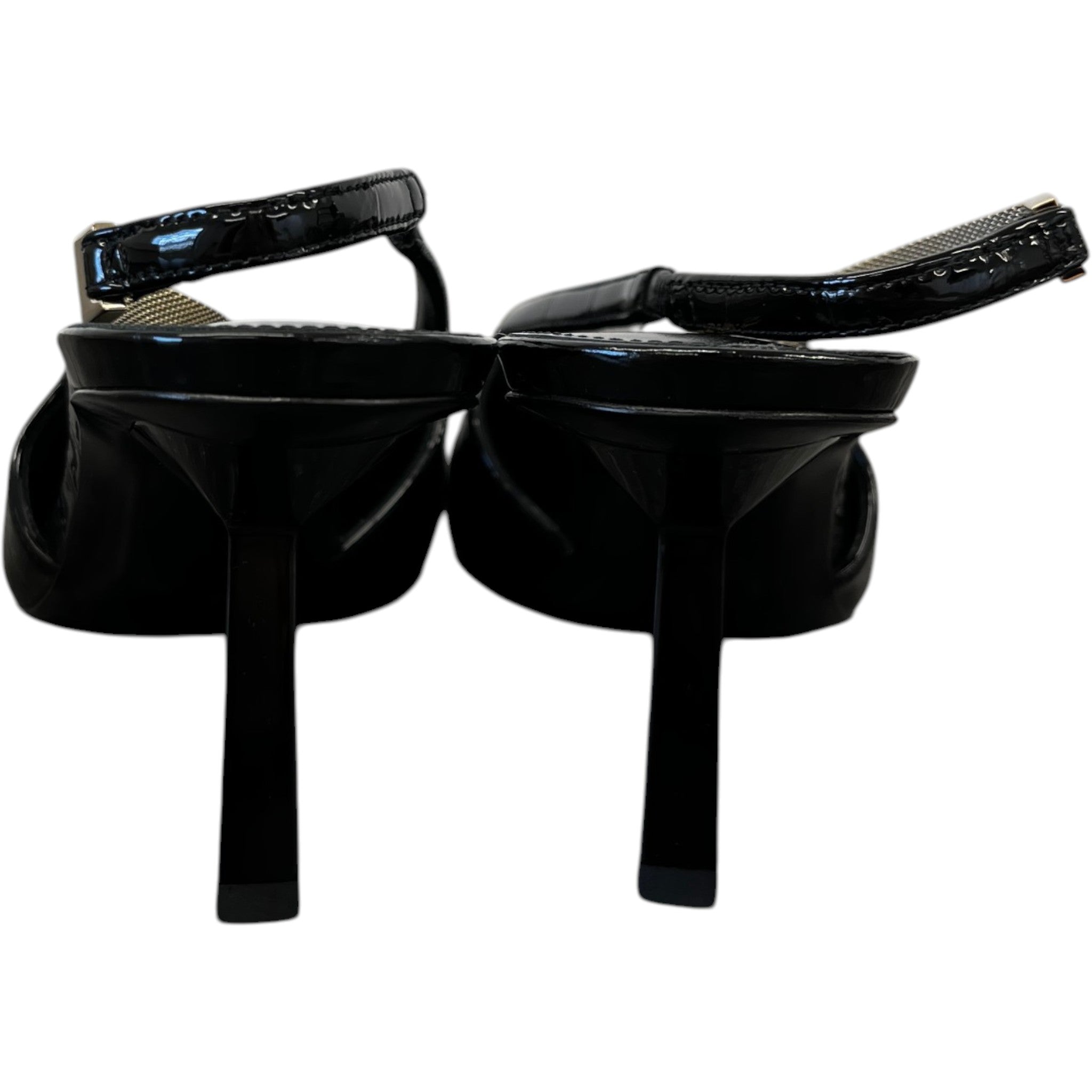 Women's Blake Croc 75 Pump Slingback Heels Black Size EU 36 / UK 3