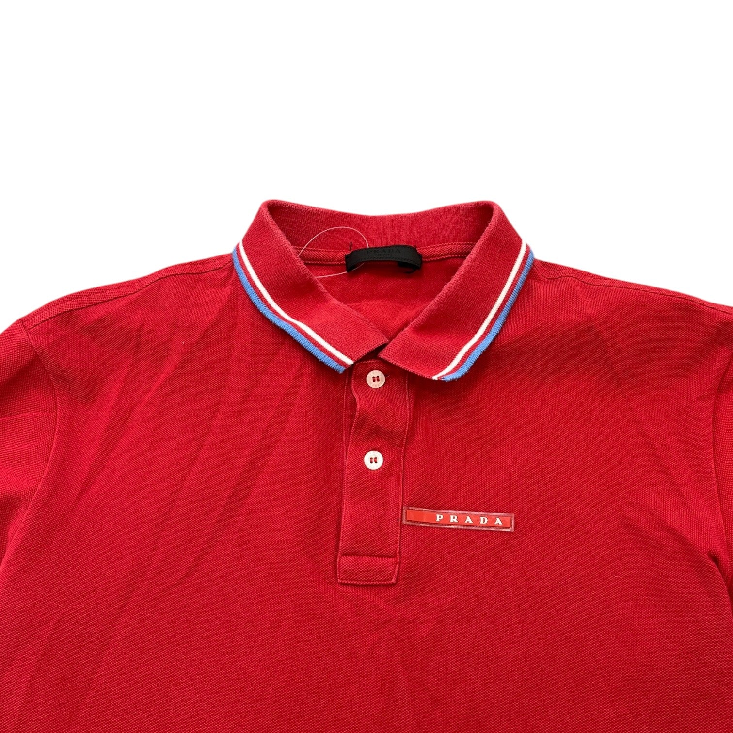 Men's Linear Rosa Polo Shirt Red Size XL