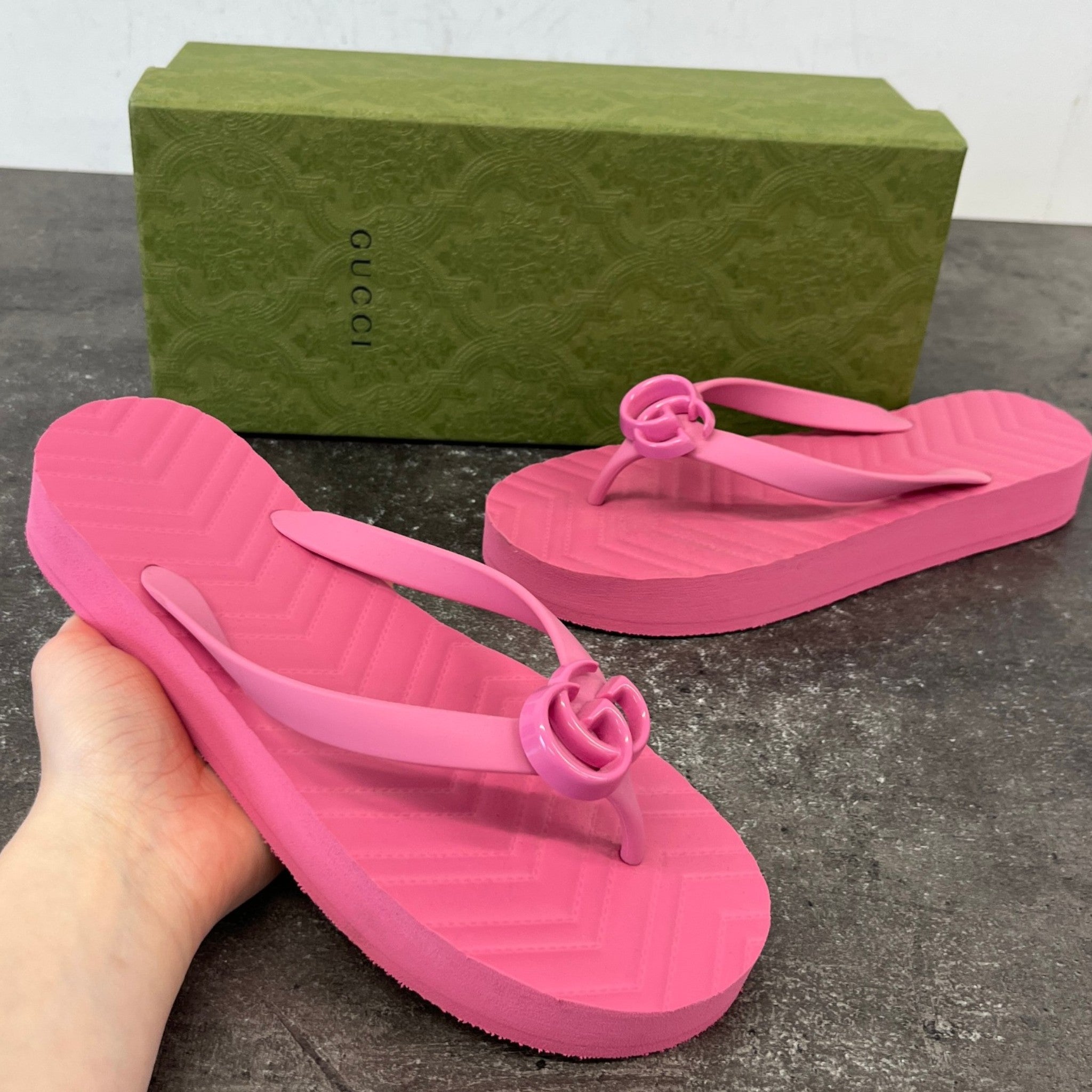 Women's Gg Marmont Slippers Pink Size EU 39 / UK 6