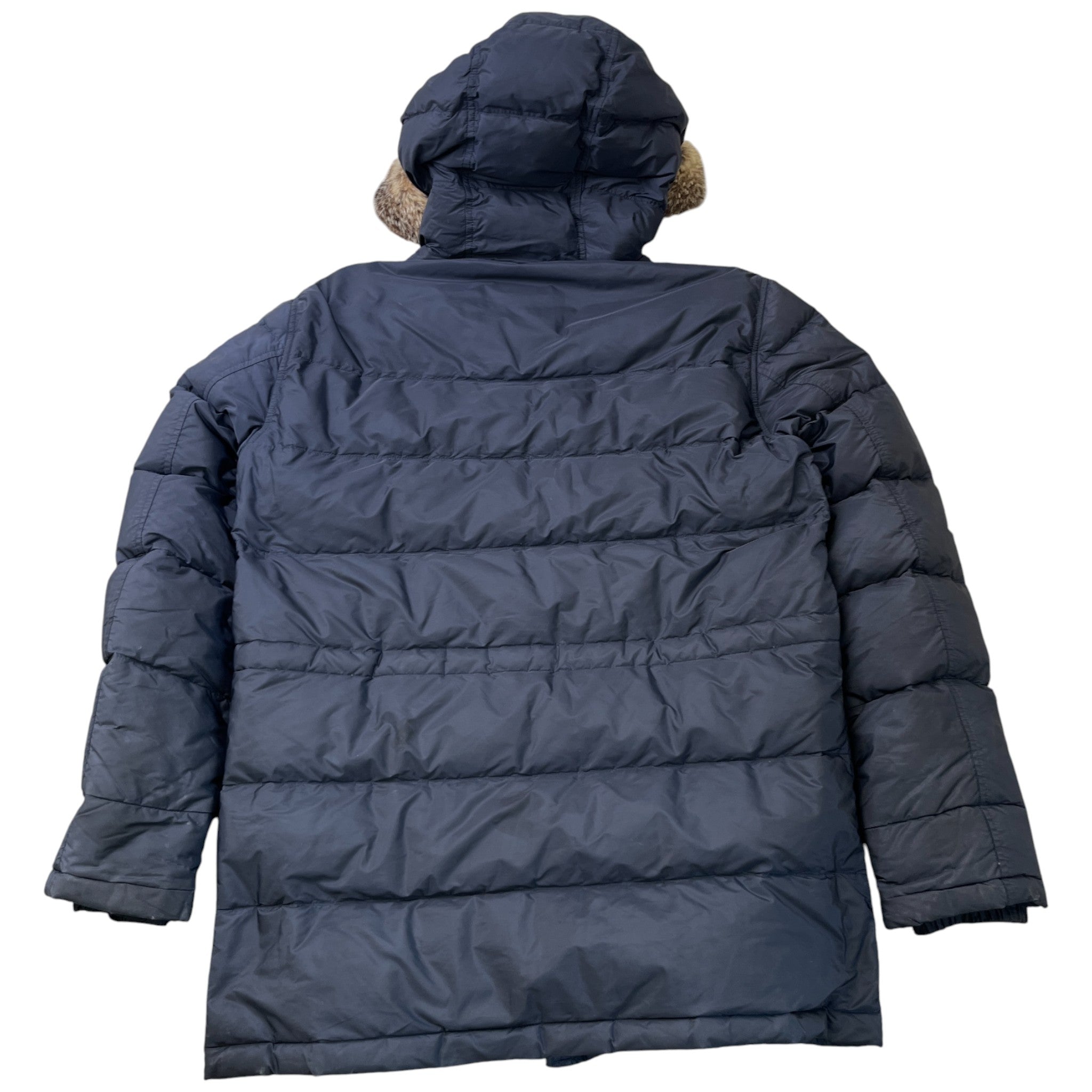 Men's Plaque Logo Down Jacket Navy Size IT 48 / M