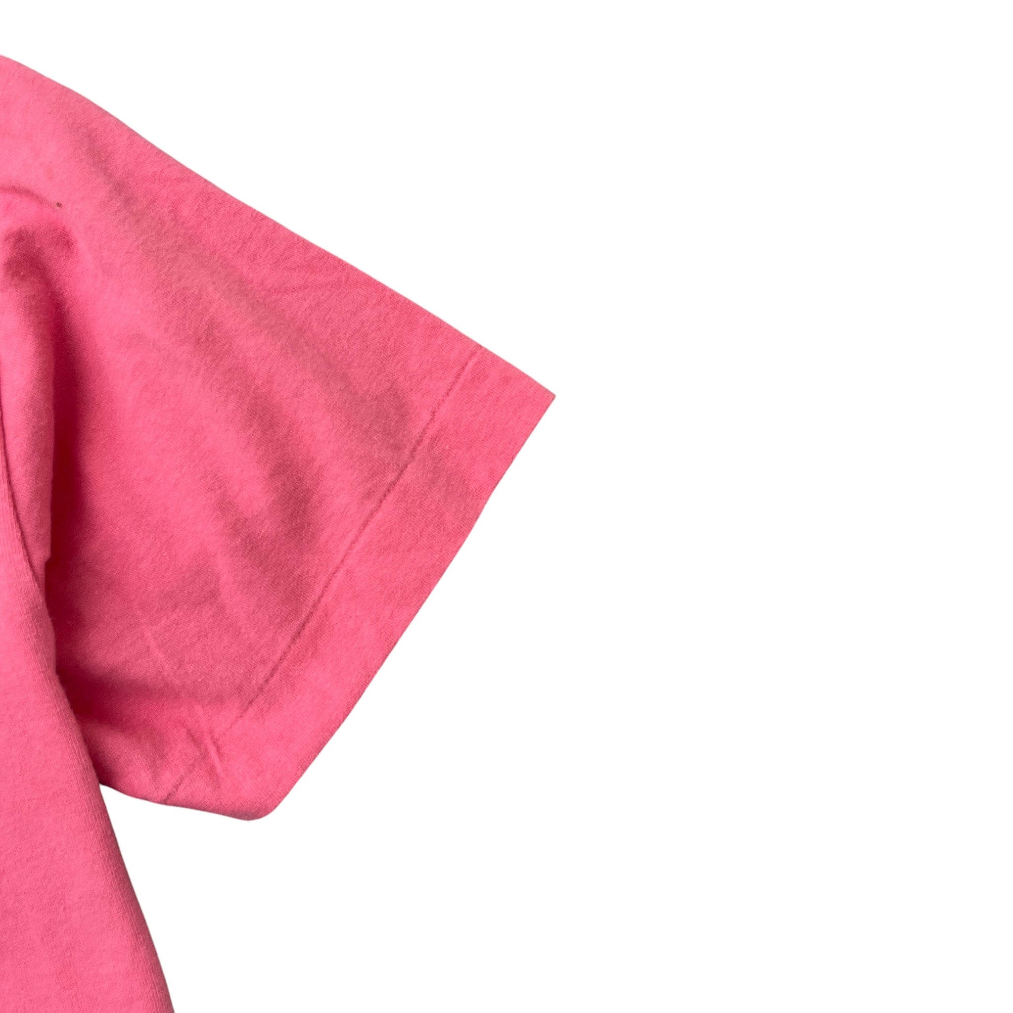 Men's Heart Logo T-Shirt Pink Size L