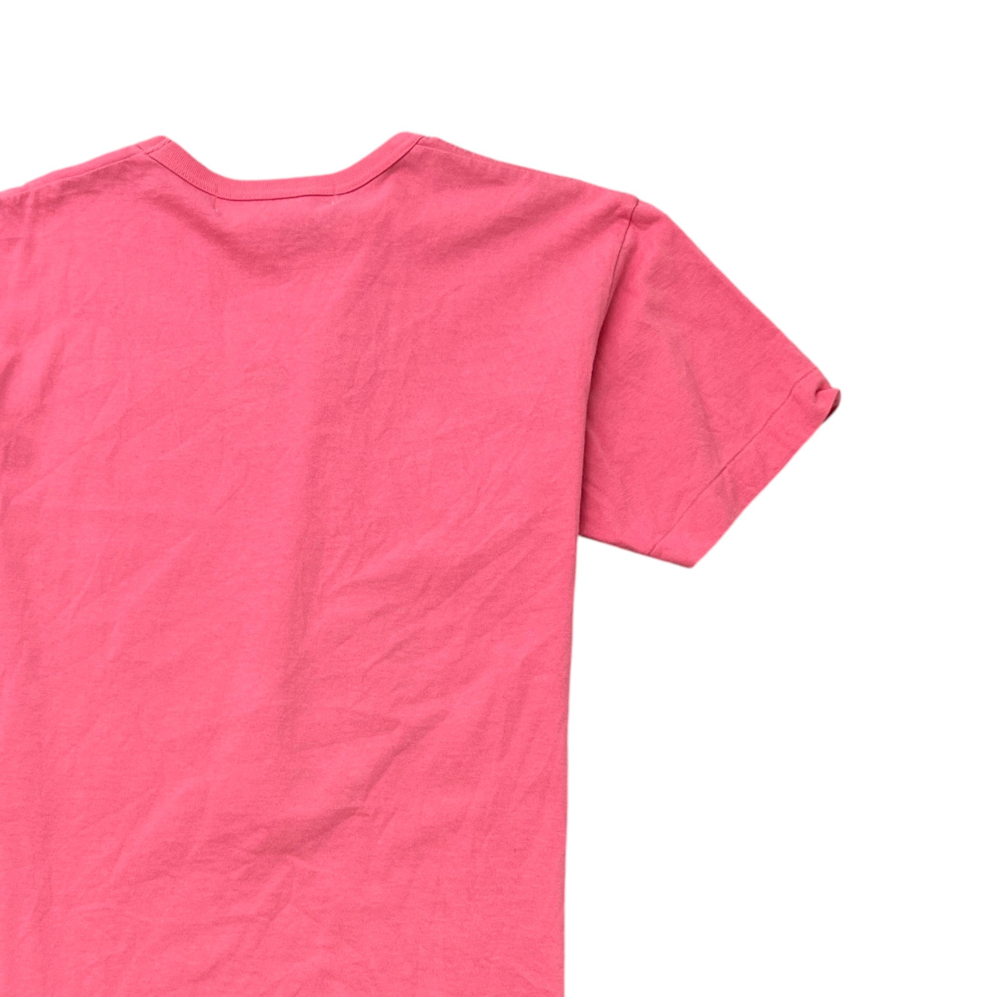 Men's Heart Logo T-Shirt Pink Size L