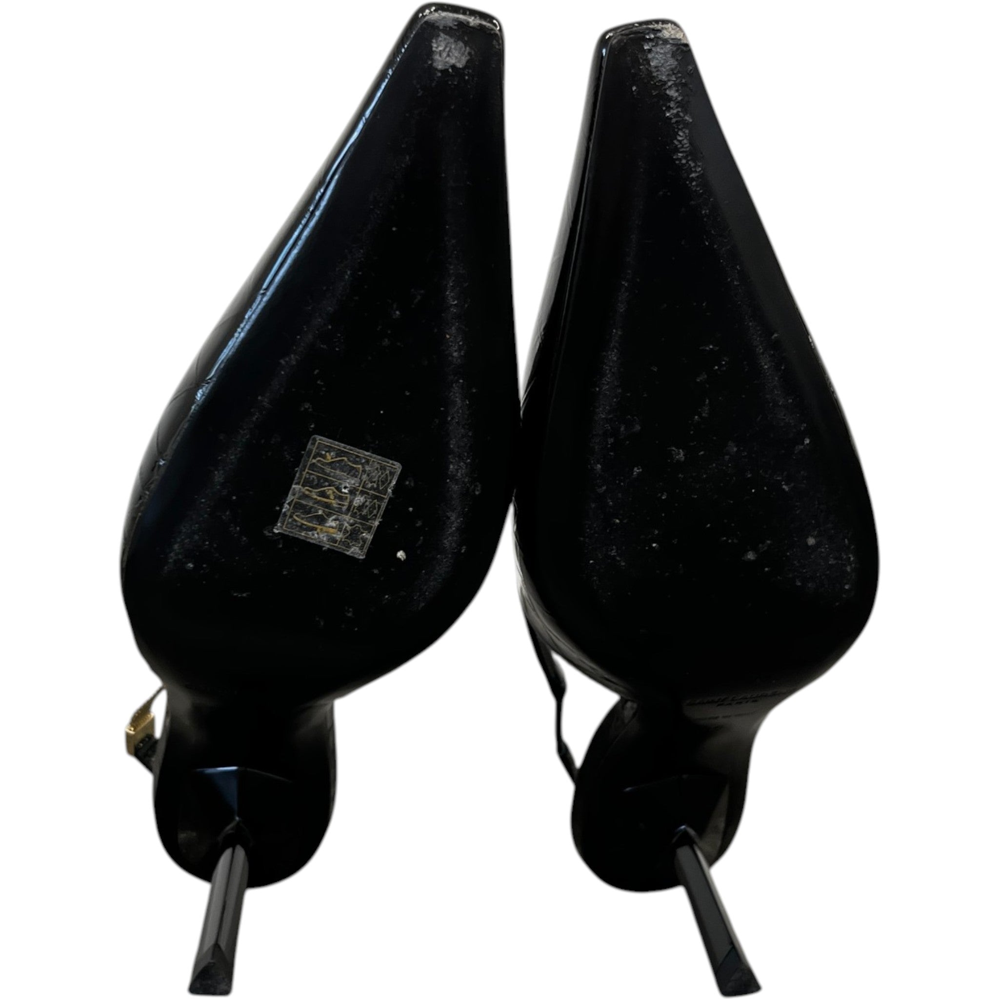 Women's Blake Croc 75 Pump Slingback Heels Black Size EU 36 / UK 3