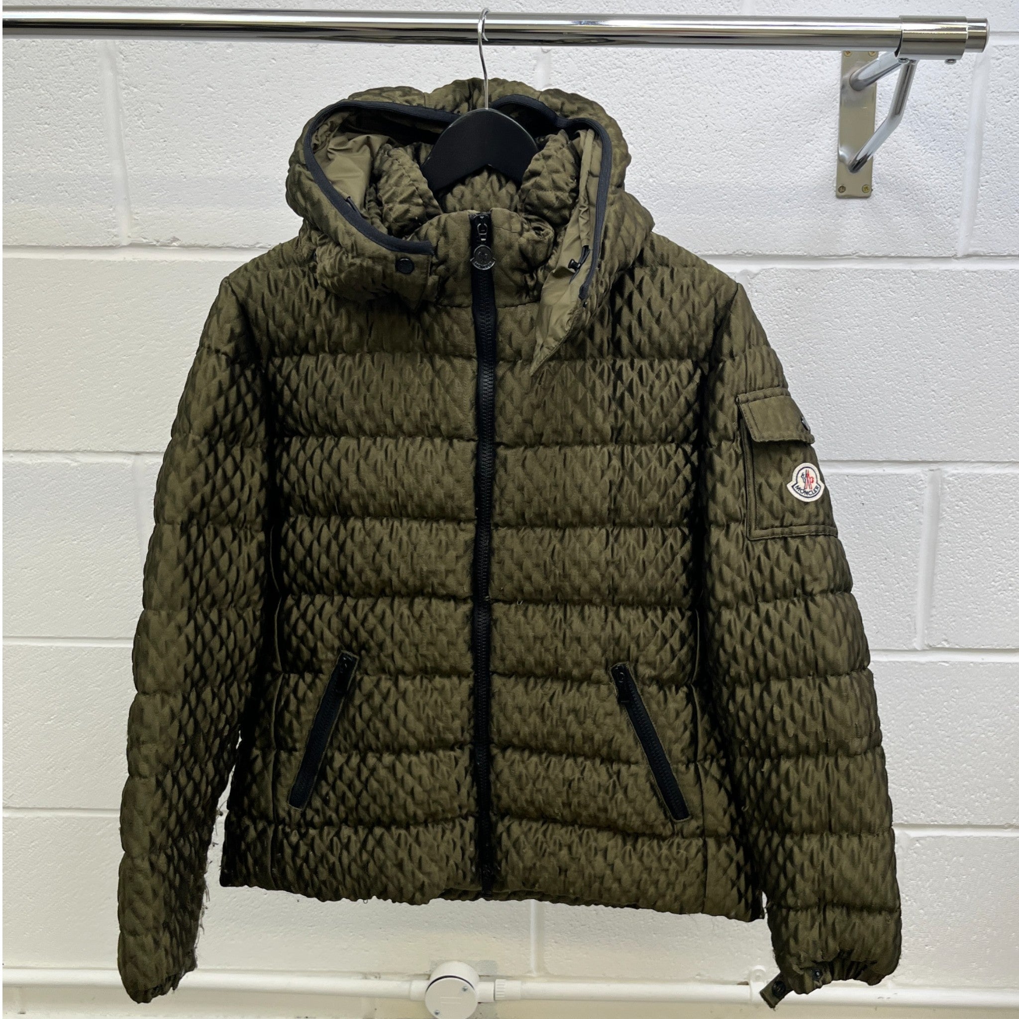 Women's Bady Down Jacket Khaki Size 3 / UK 14