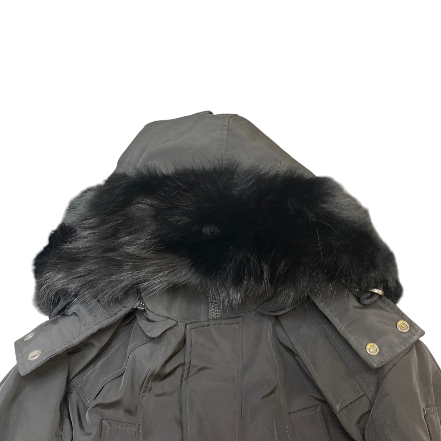Men's 3Q Parka Down Jacket Black Size S