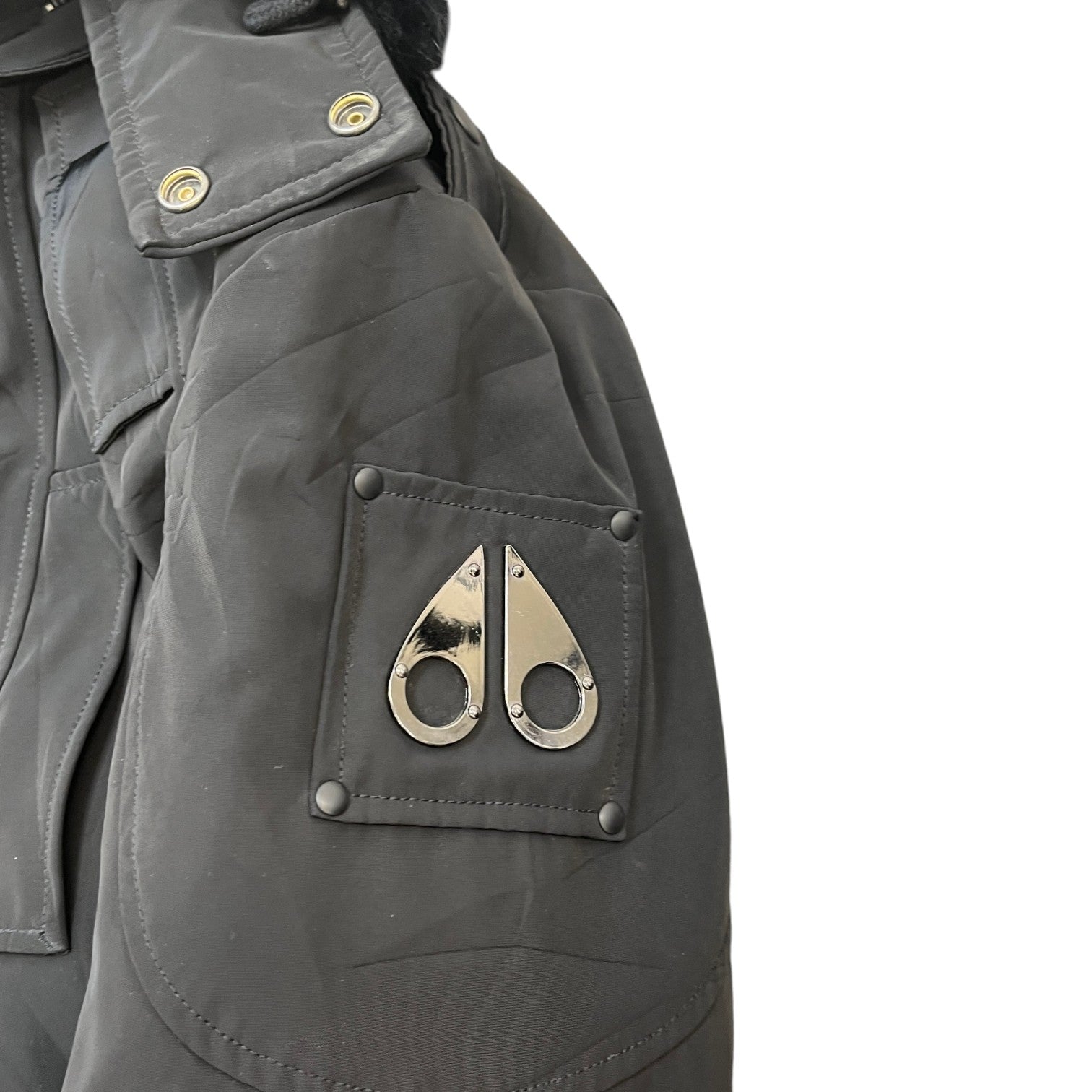 Men's 3Q Parka Down Jacket Black Size S