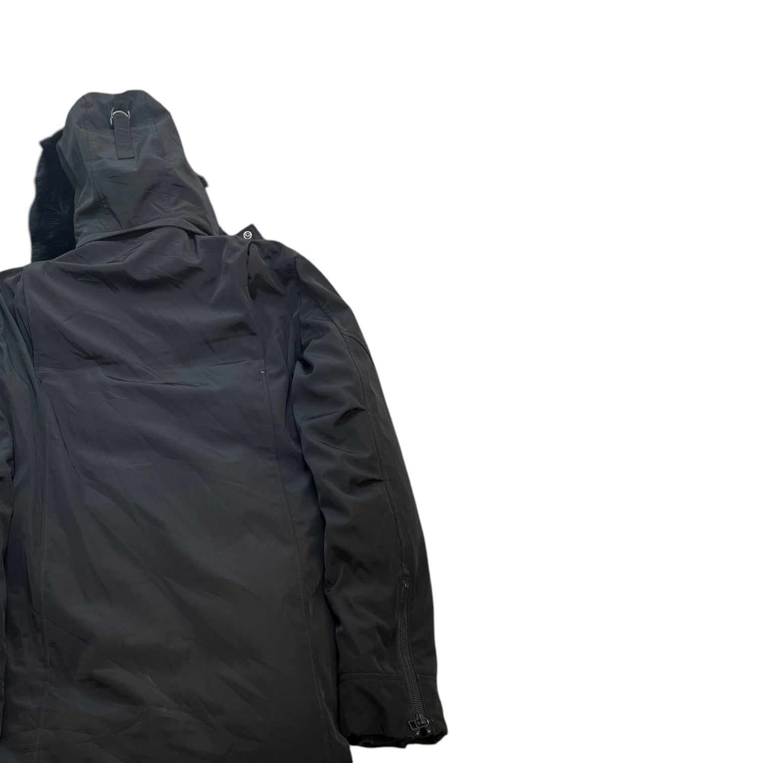 Men's 3Q Parka Down Jacket Black Size S