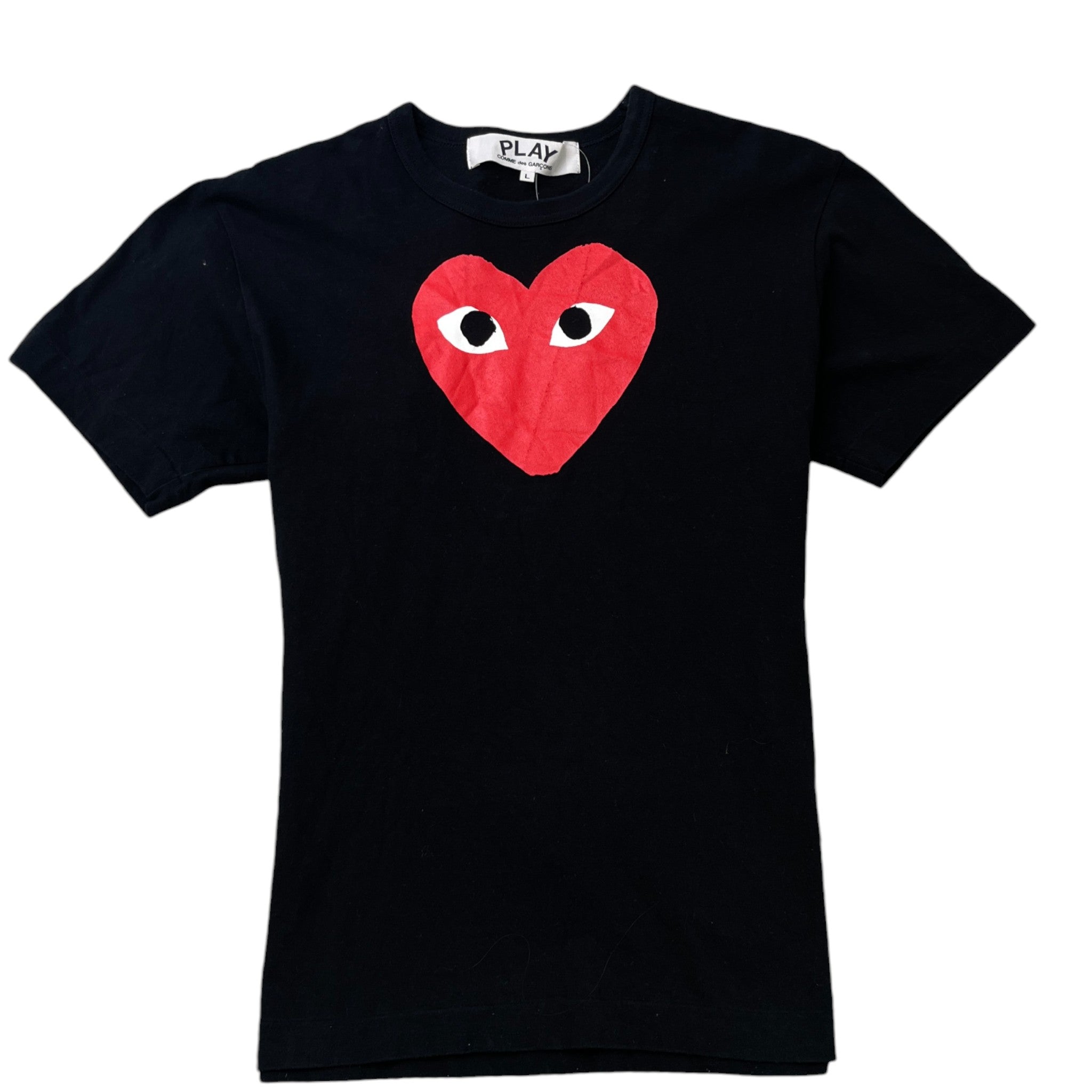 Men's Heart Logo T-Shirt Black Size L
