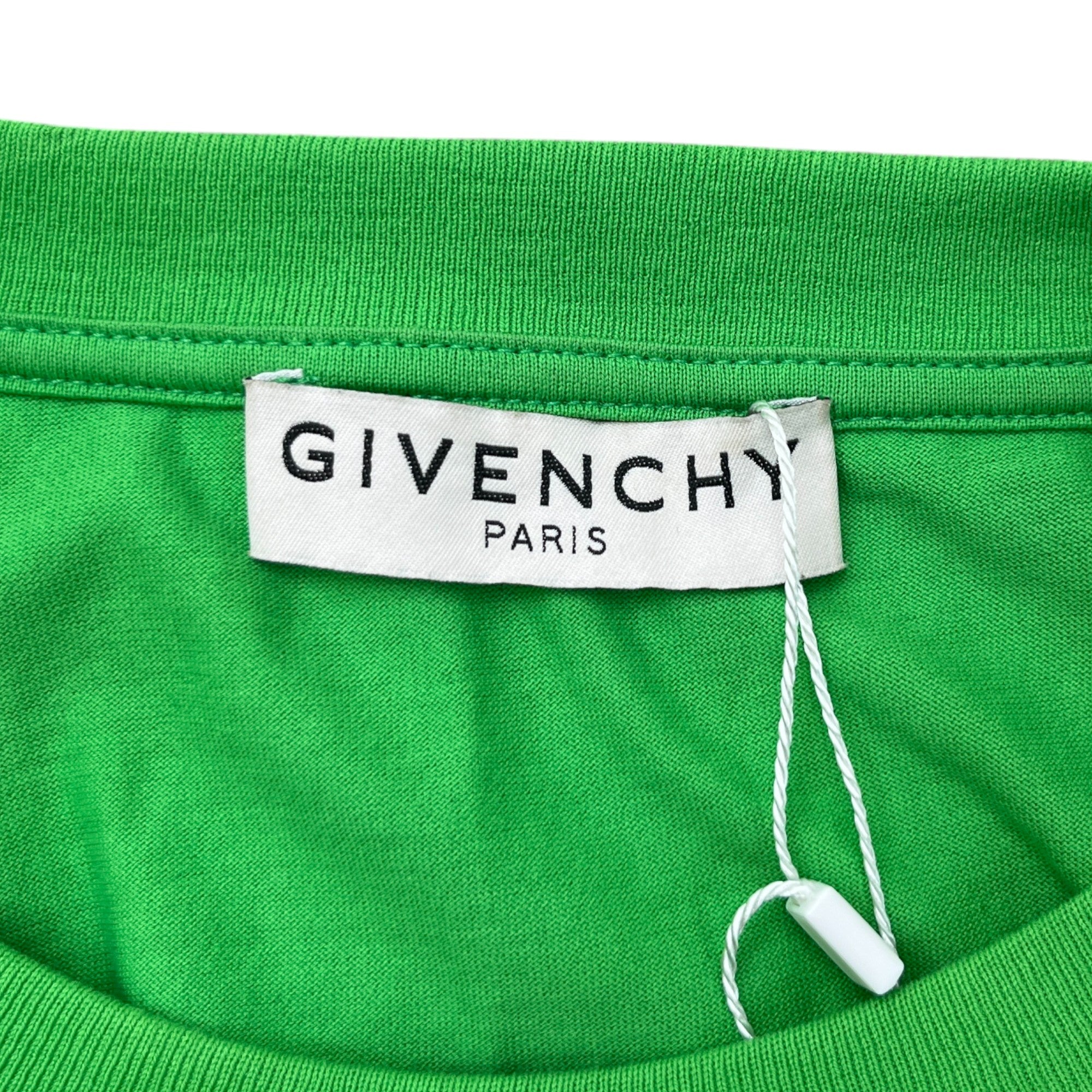 Men's Tape Logo T-Shirt Green Size S