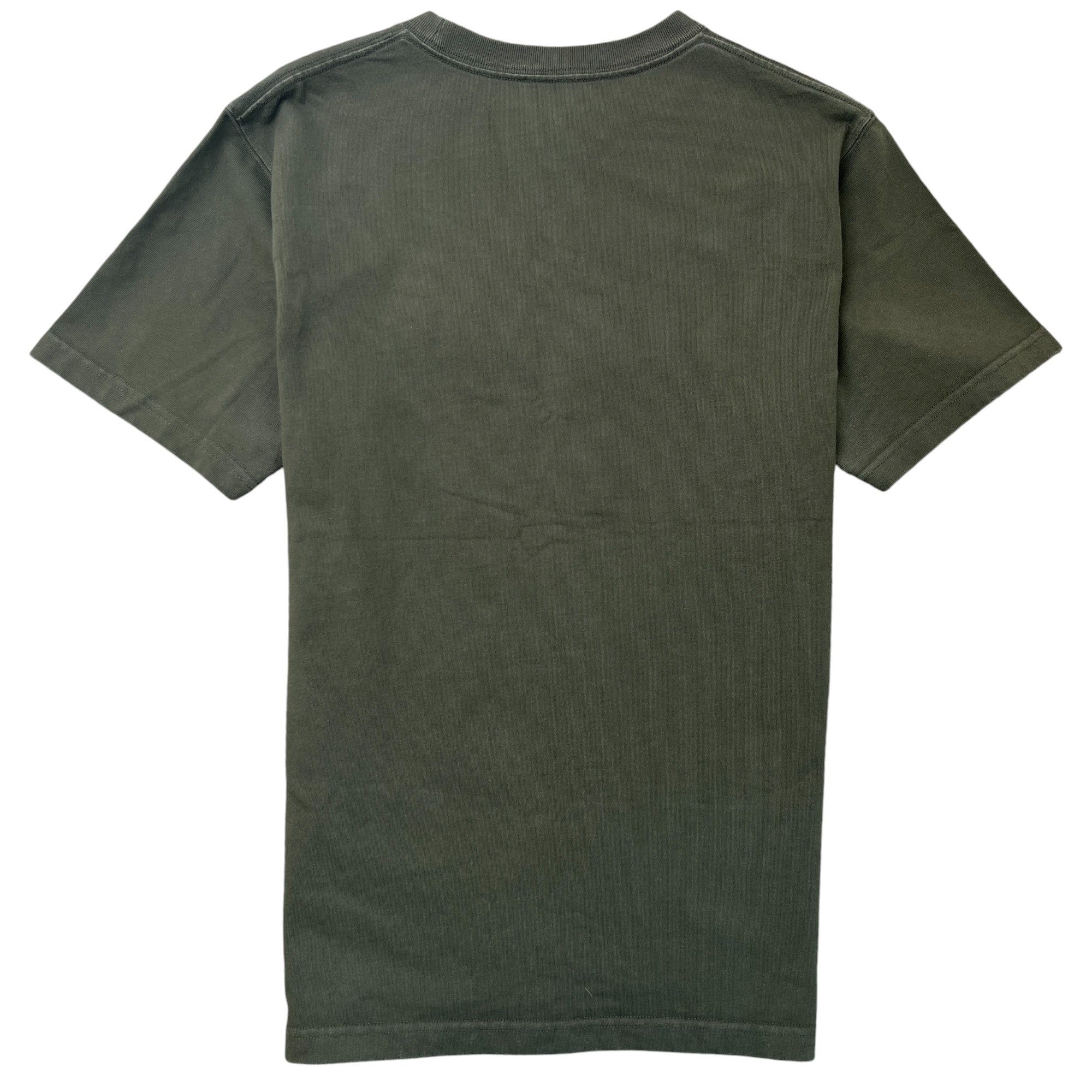 Men's Embroidered Logo T-Shirt Khaki Size L