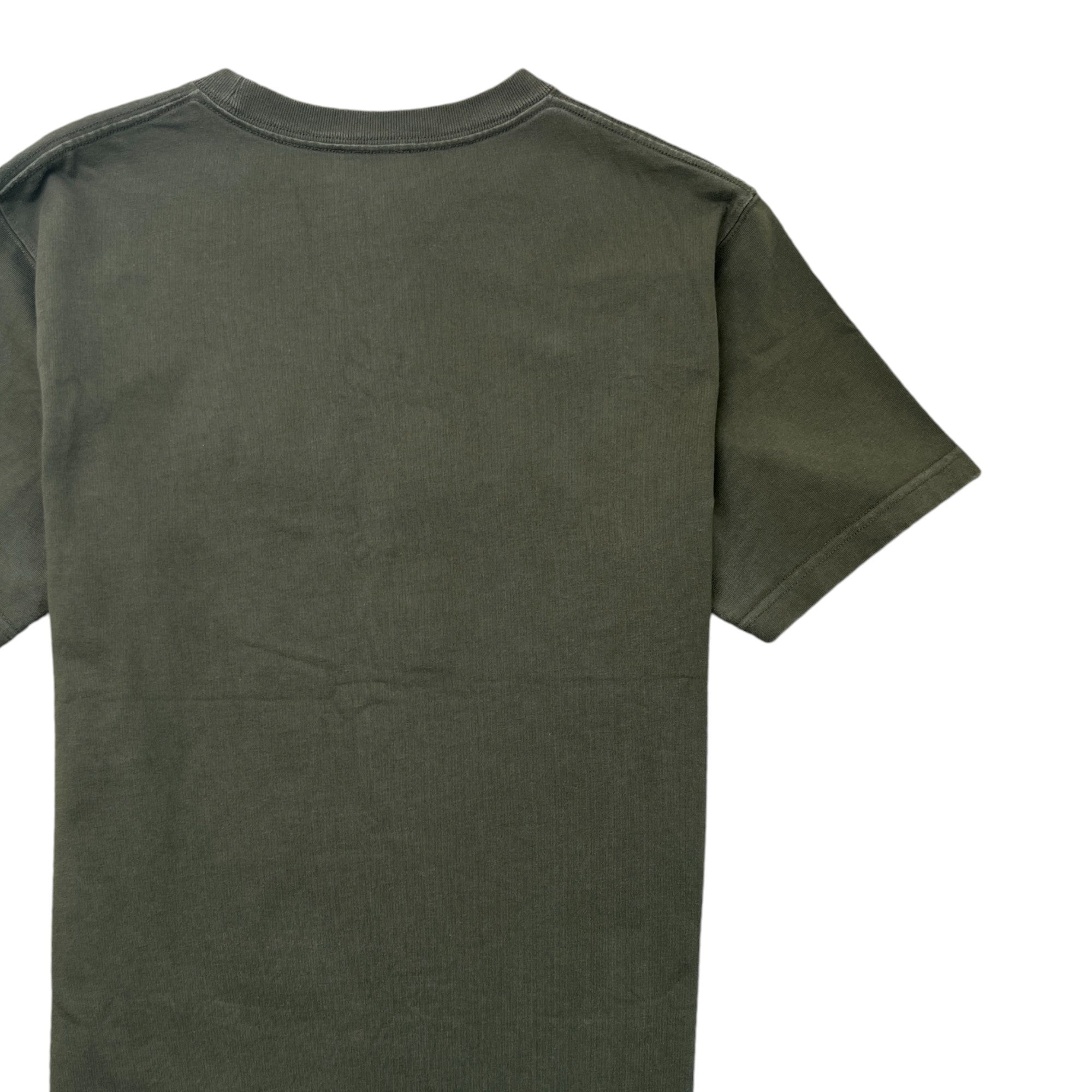 Men's Embroidered Logo T-Shirt Khaki Size L