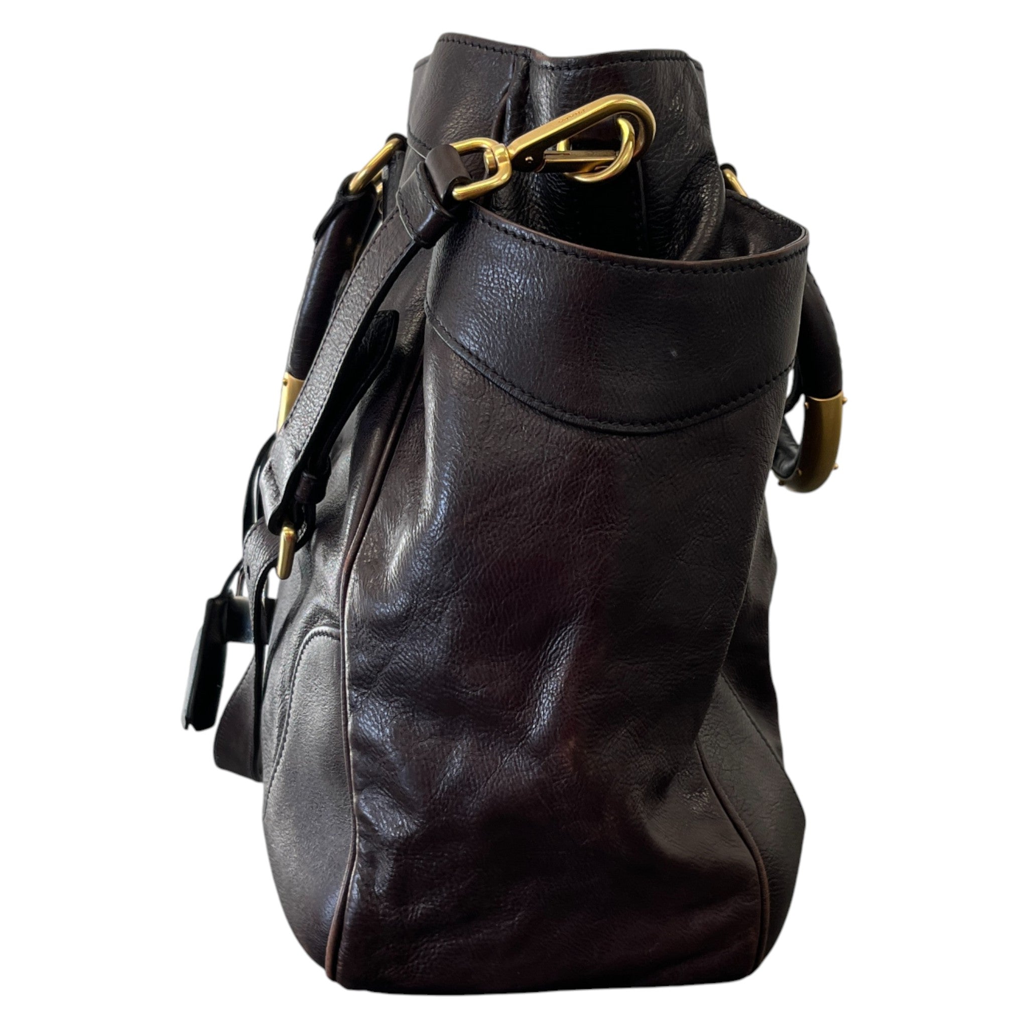 Women's Shopper Tote Handbag Brown