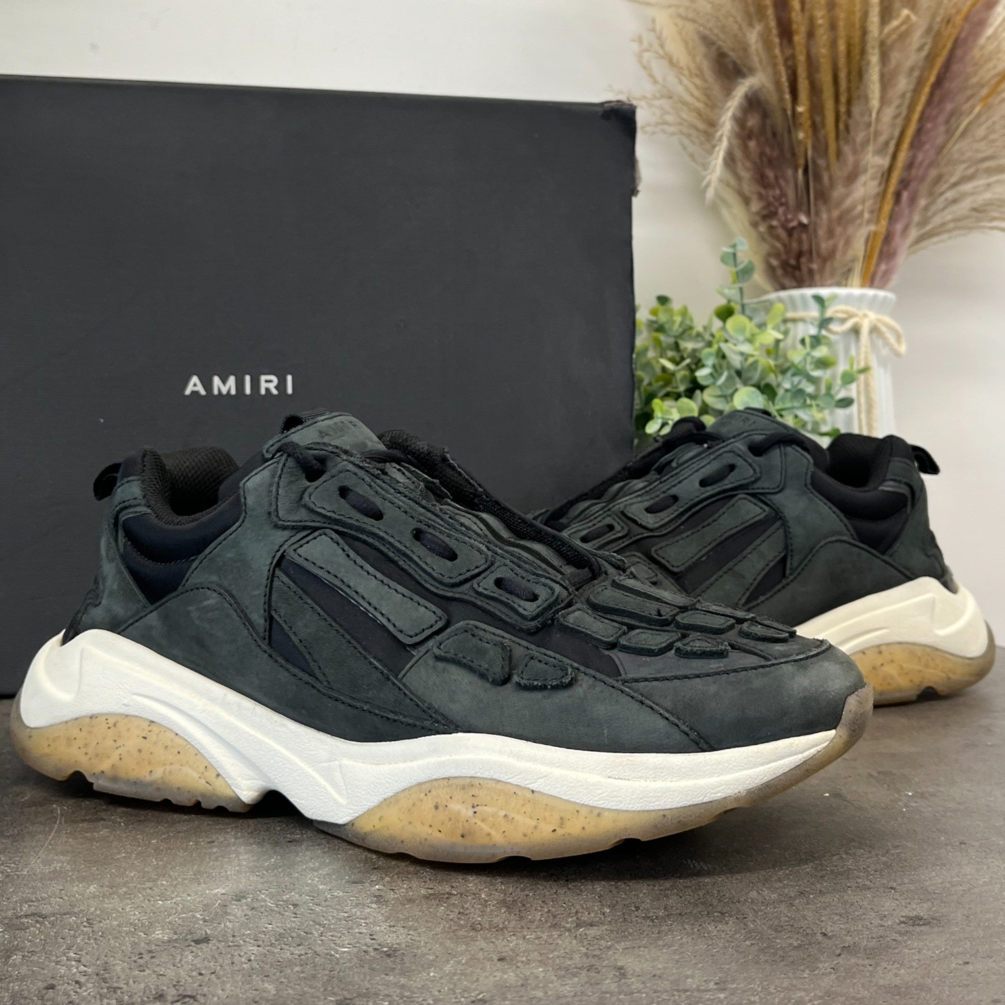 Men's Bone Runner Low Trainers Black Size EU 42 / UK 8