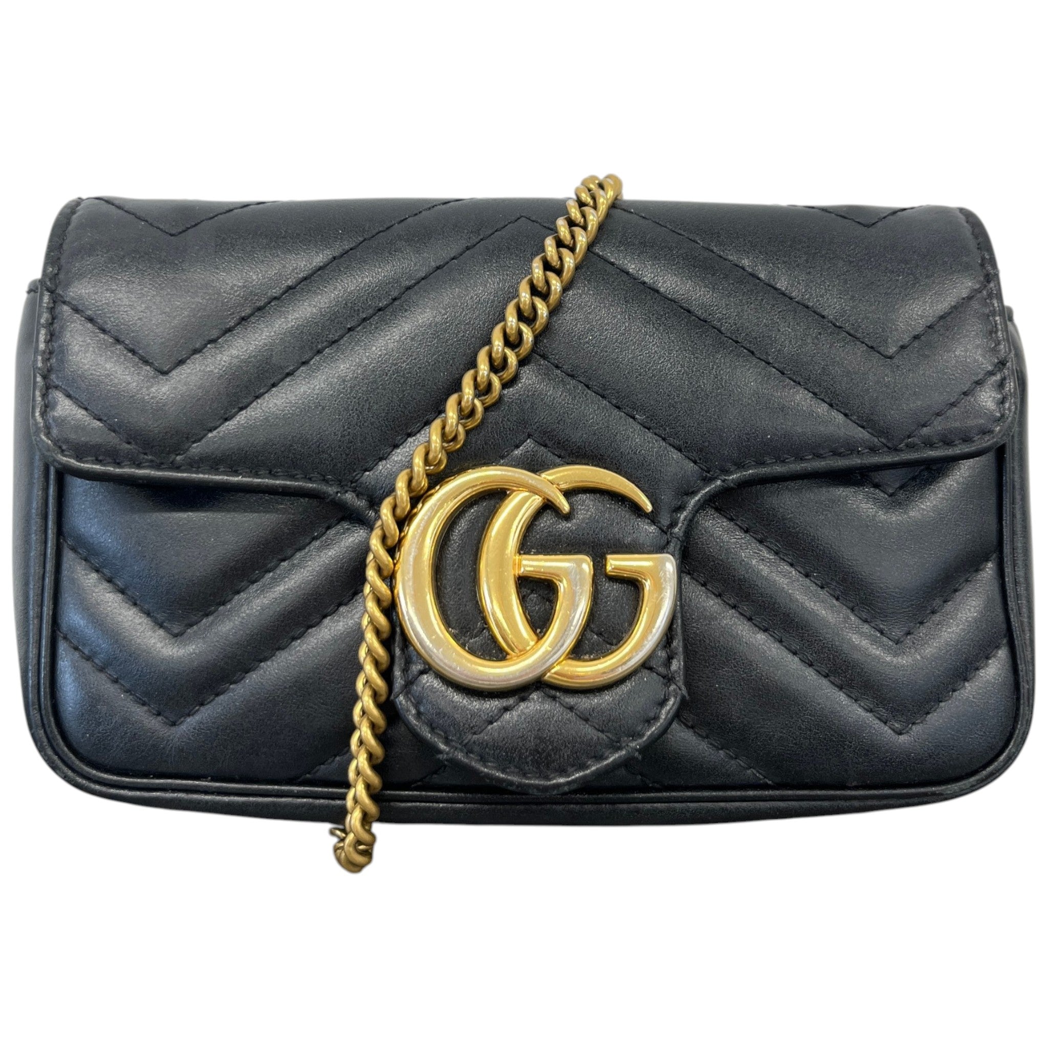 Women's Gg Marmont Super Mini Bag Black