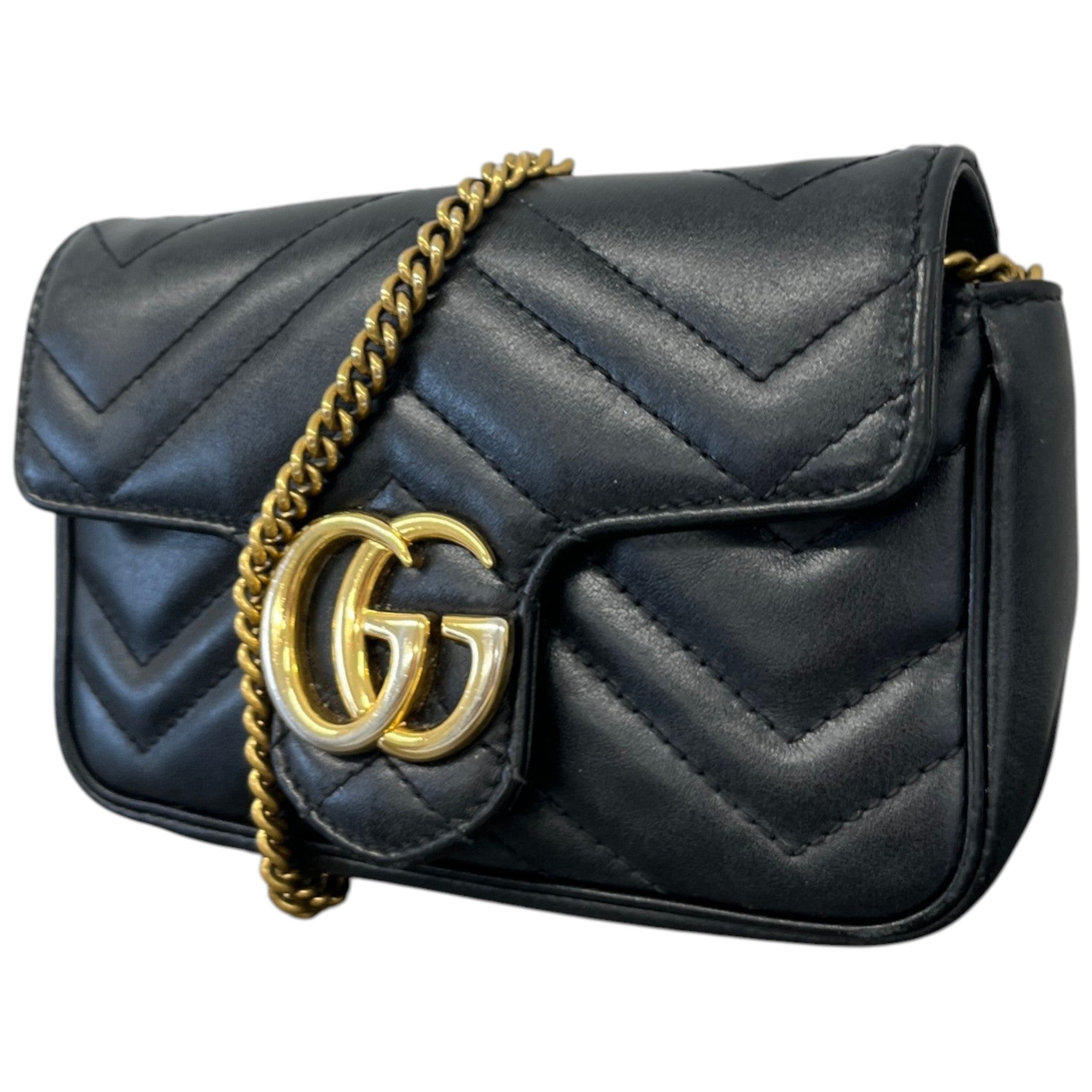 Women's Gg Marmont Super Mini Bag Black