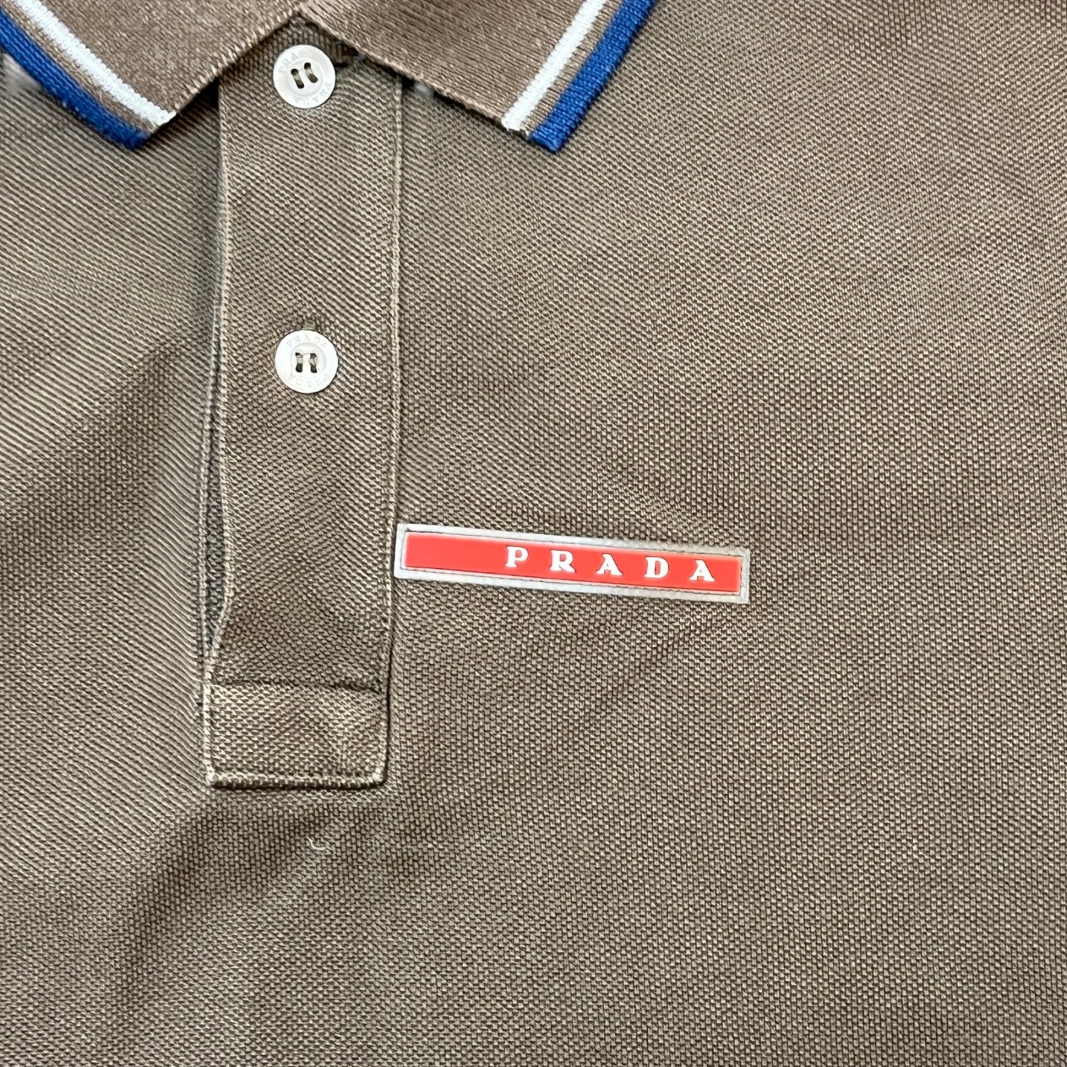 Men's Linea Rossa Polo Shirt Khaki Size M