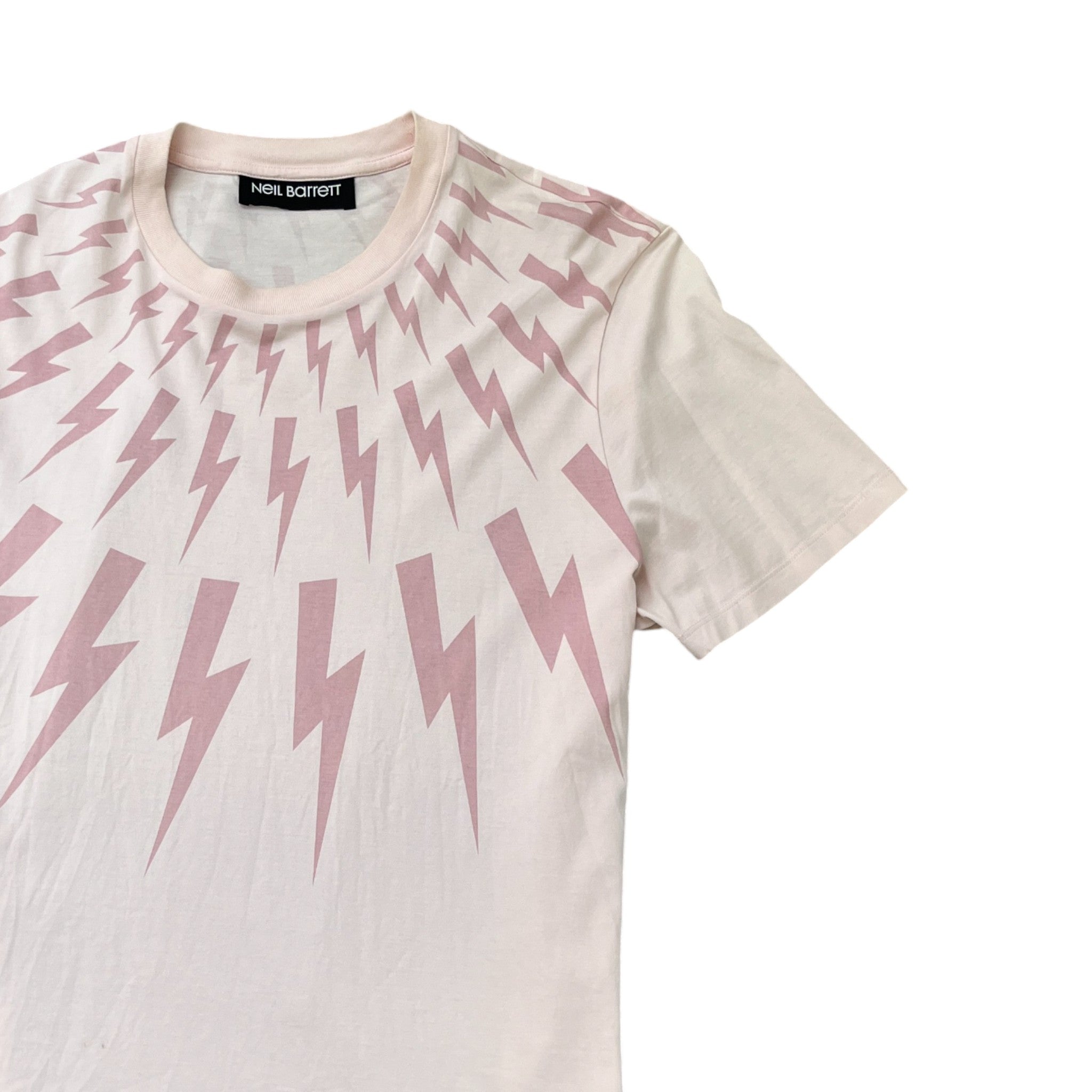 Men's Lightning Bolt T-Shirt Pink Size L