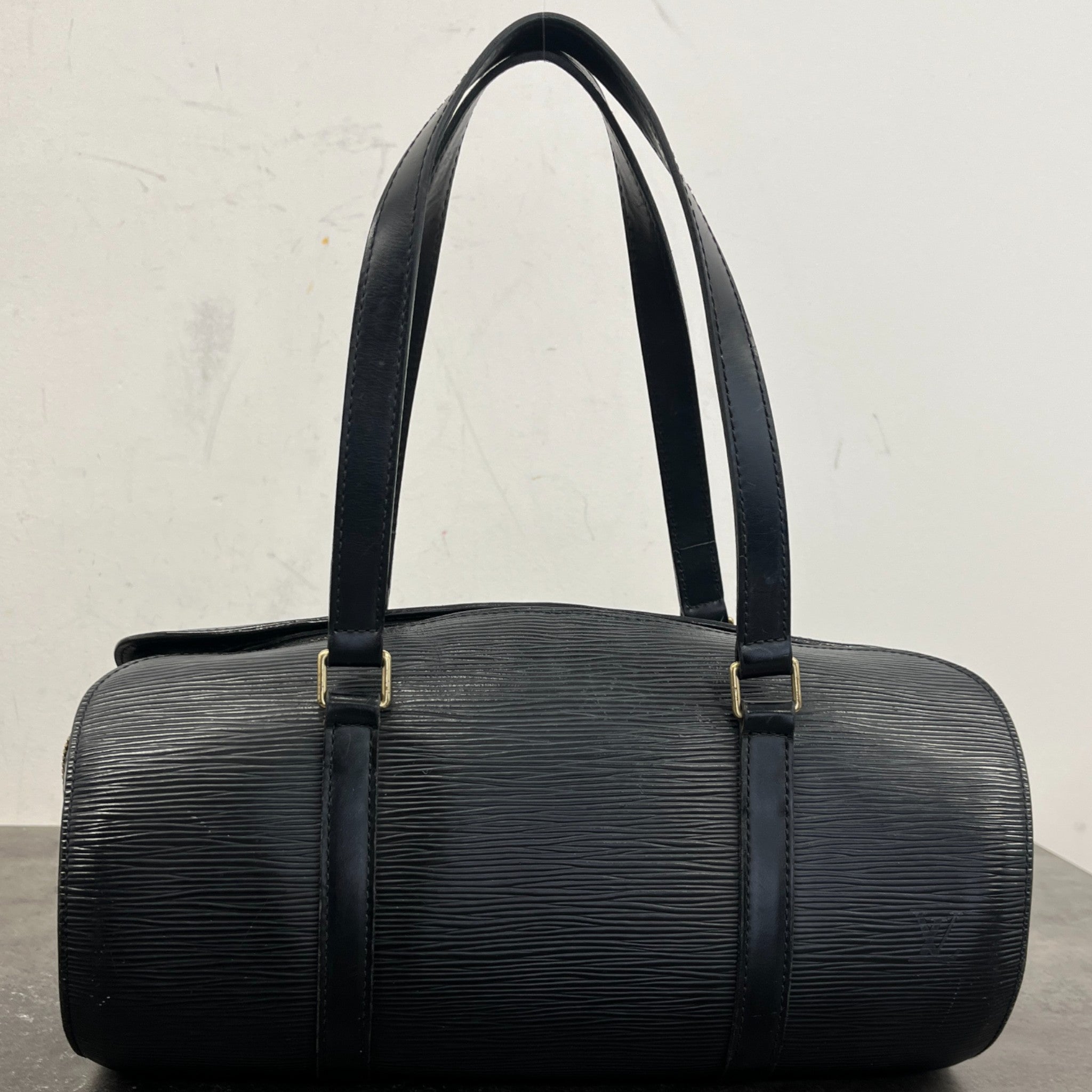 Women's Epi Leather Vintage Soufflot Bag Black