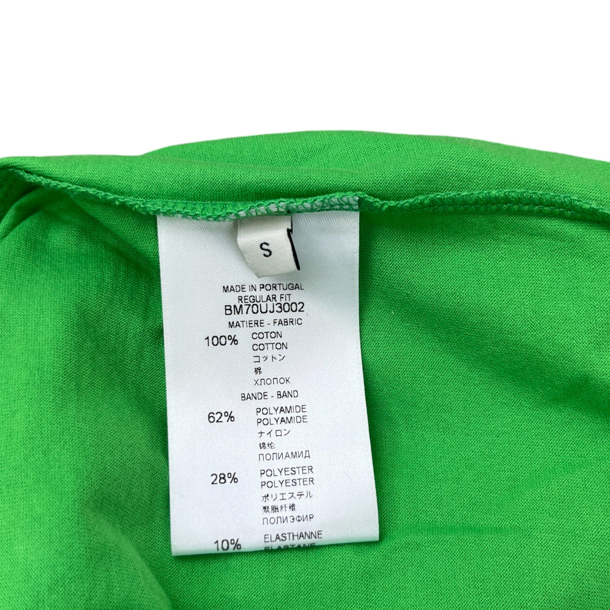 Men's Tape Logo T-Shirt Green Size S