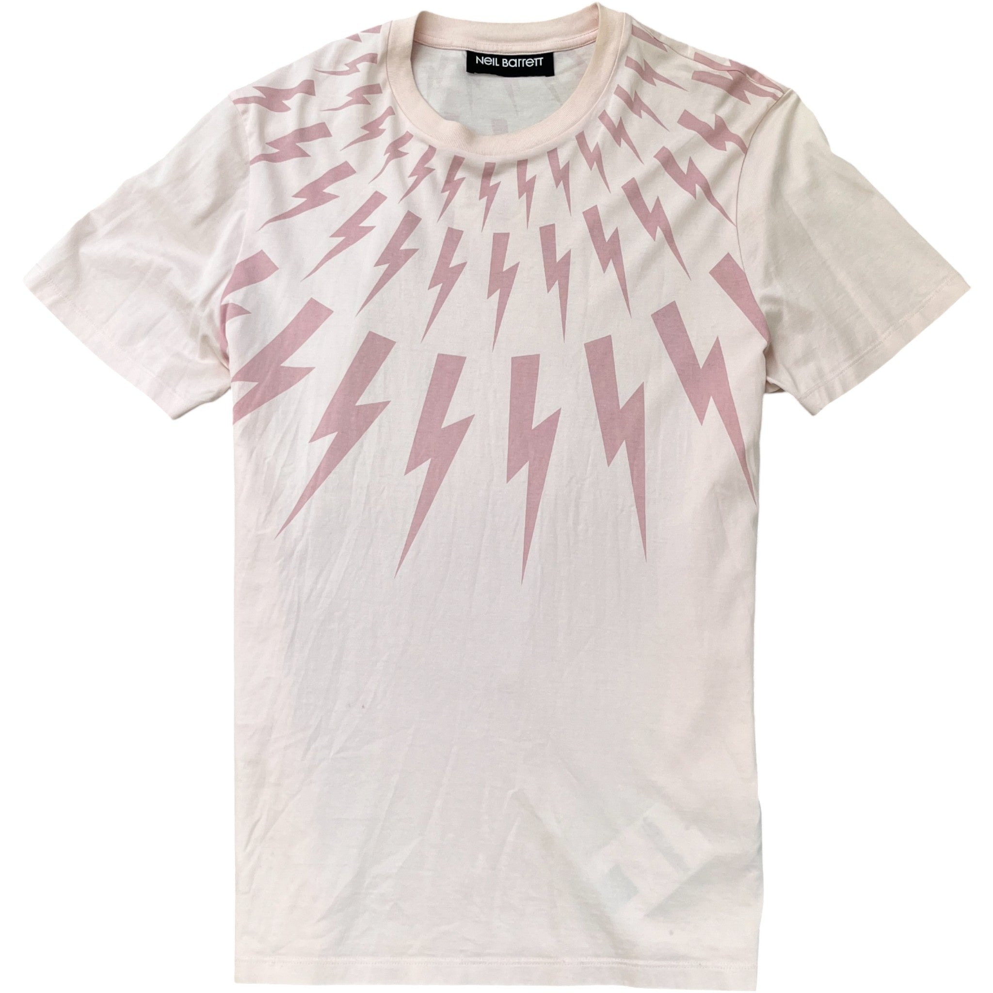 Men's Lightning Bolt T-Shirt Pink Size L