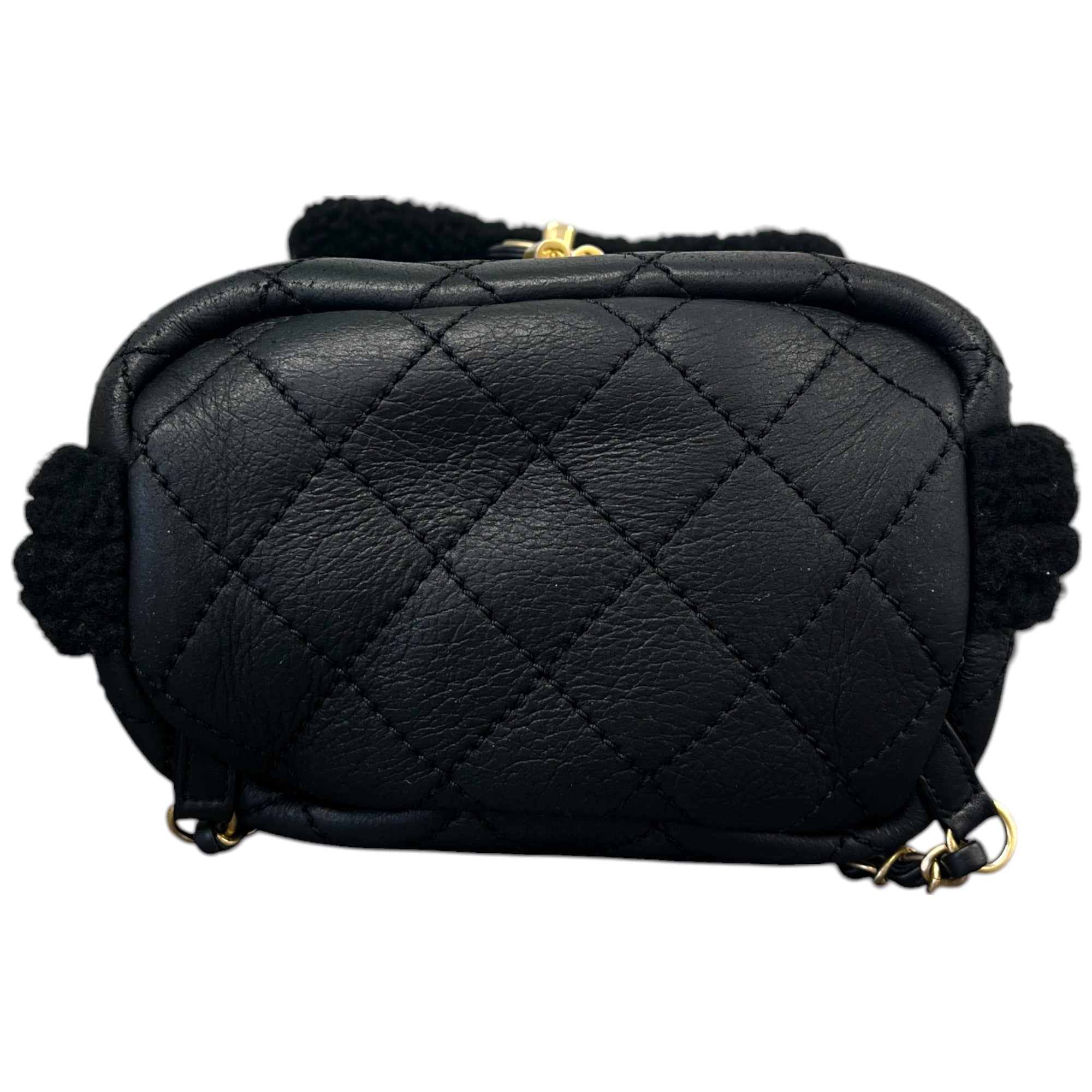 Women's Paris-Hamburg Shearling Backpack Black