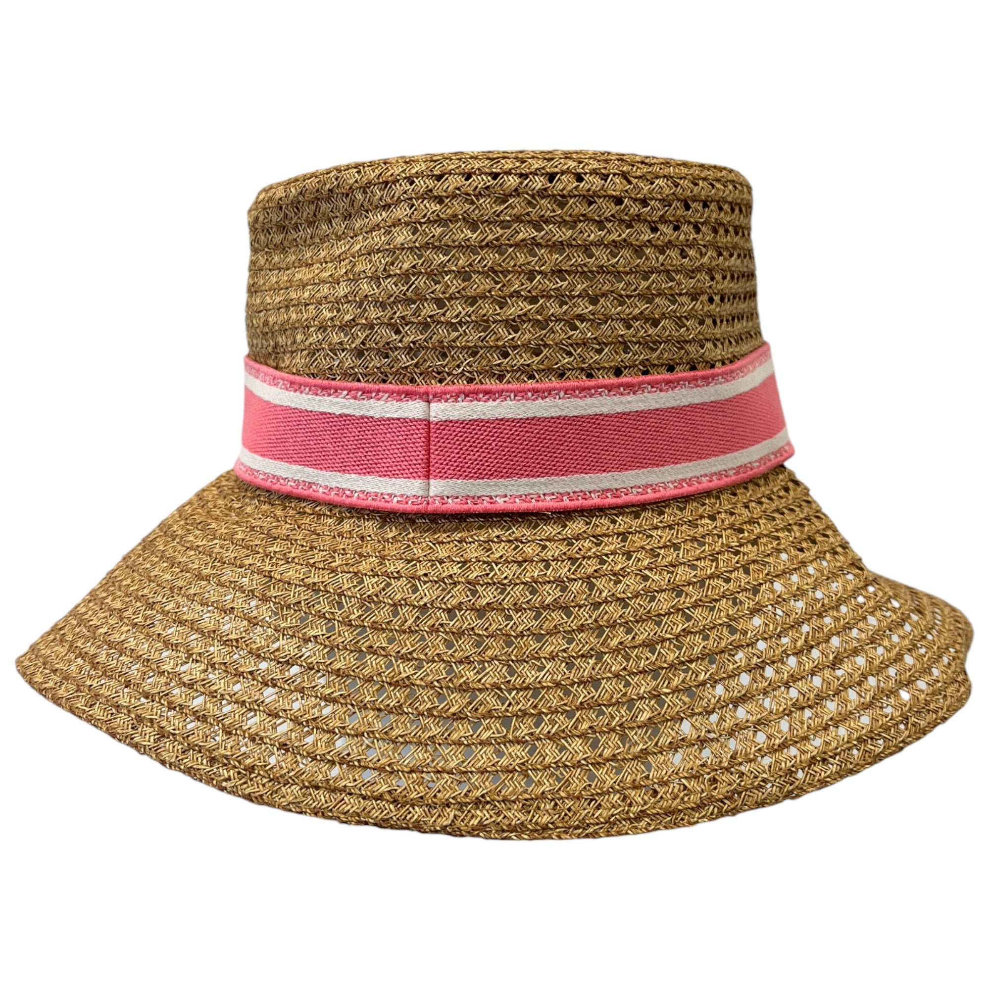 Women's Dioriviera D-Bobby Large Brim Bucket Hat Brown
