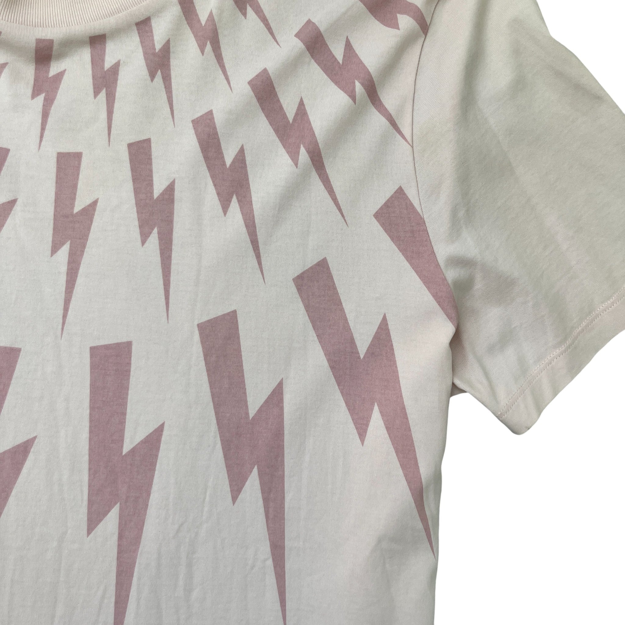Men's Lightning Bolt T-Shirt Pink Size L