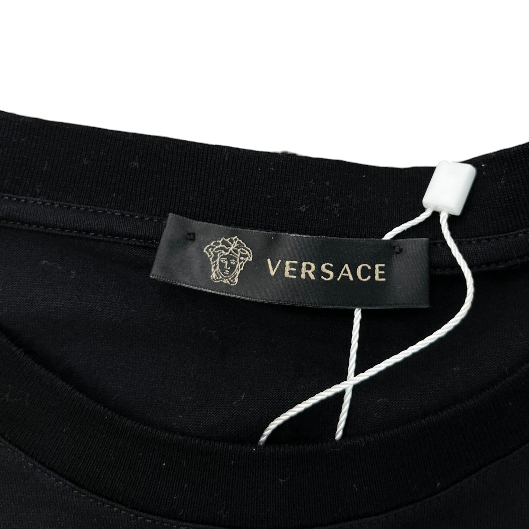 Men's Embroidered Logo T-Shirt Black Size S
