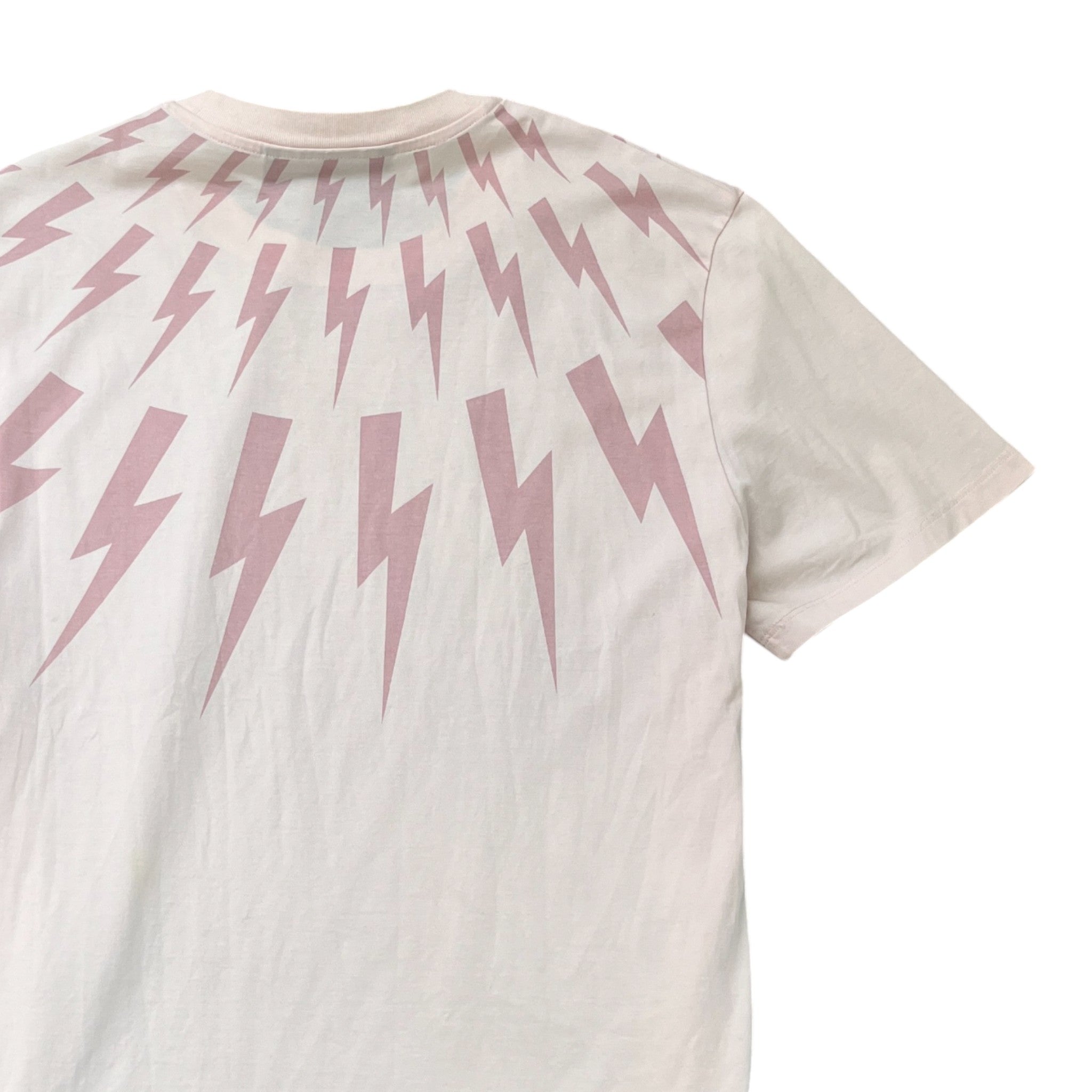 Men's Lightning Bolt T-Shirt Pink Size L