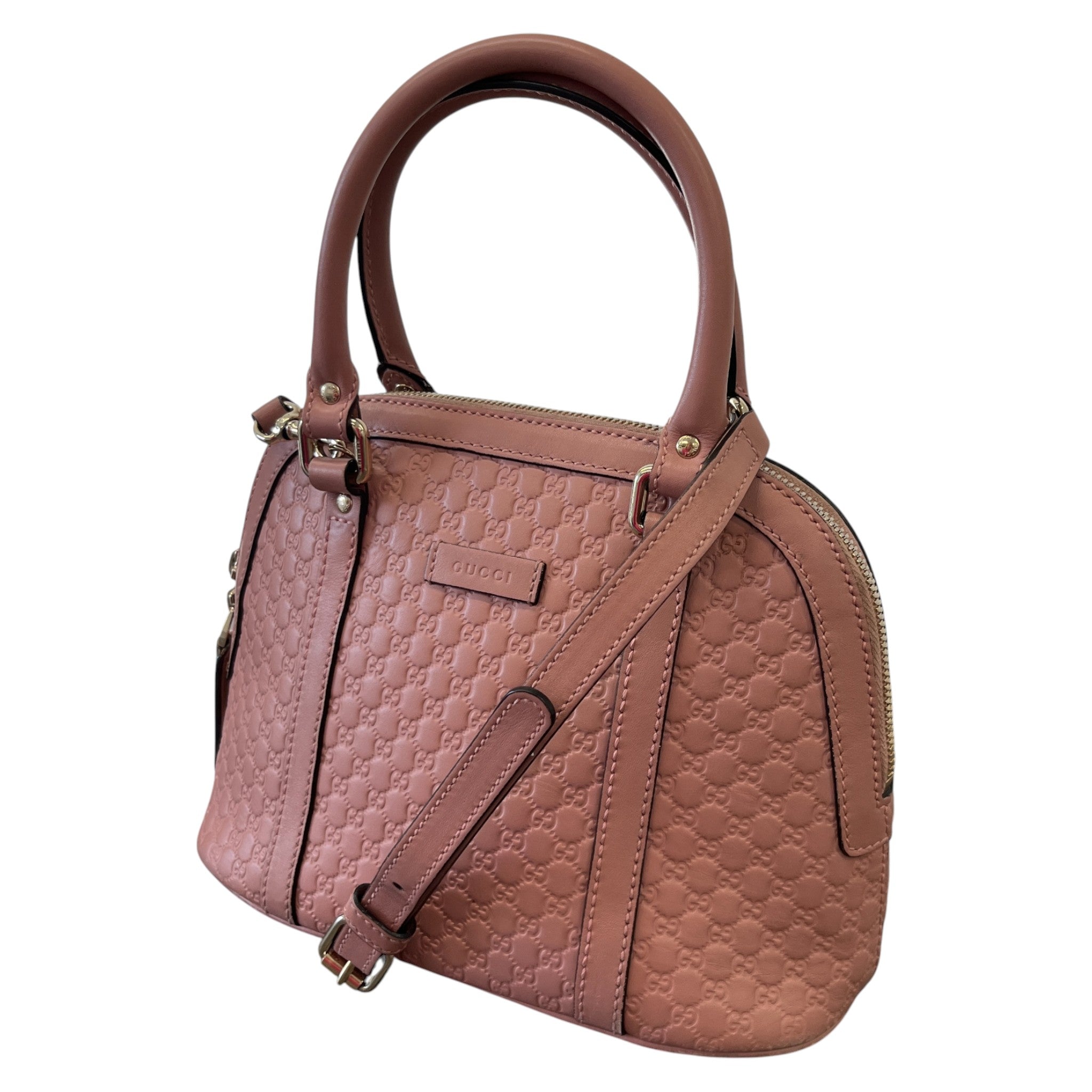 Women's Microguccissima Mini Dome Handbag Pink