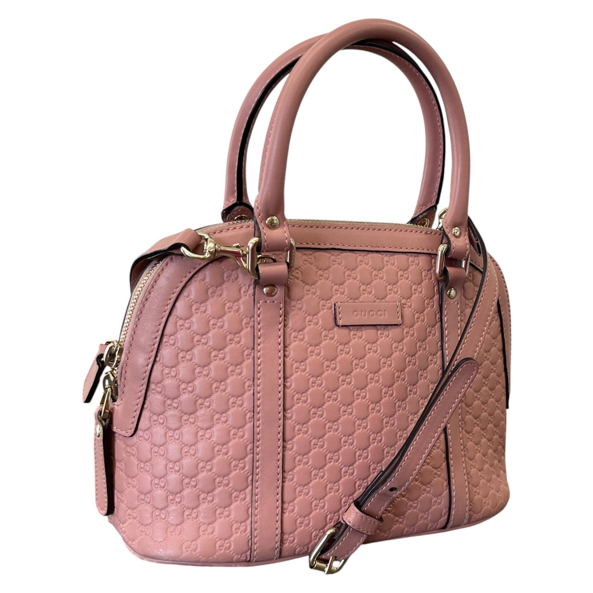 Women's Microguccissima Mini Dome Handbag Pink