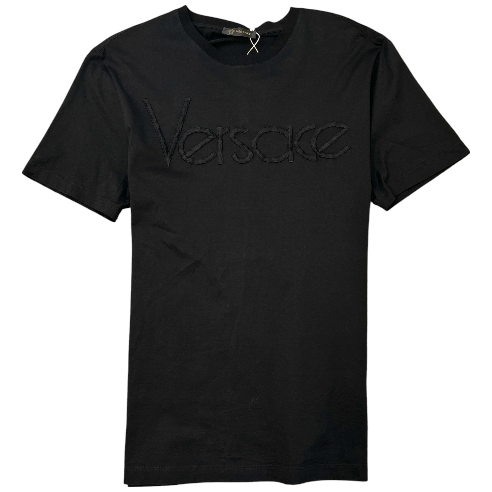 Men's Embroidered Logo T-Shirt Black Size S