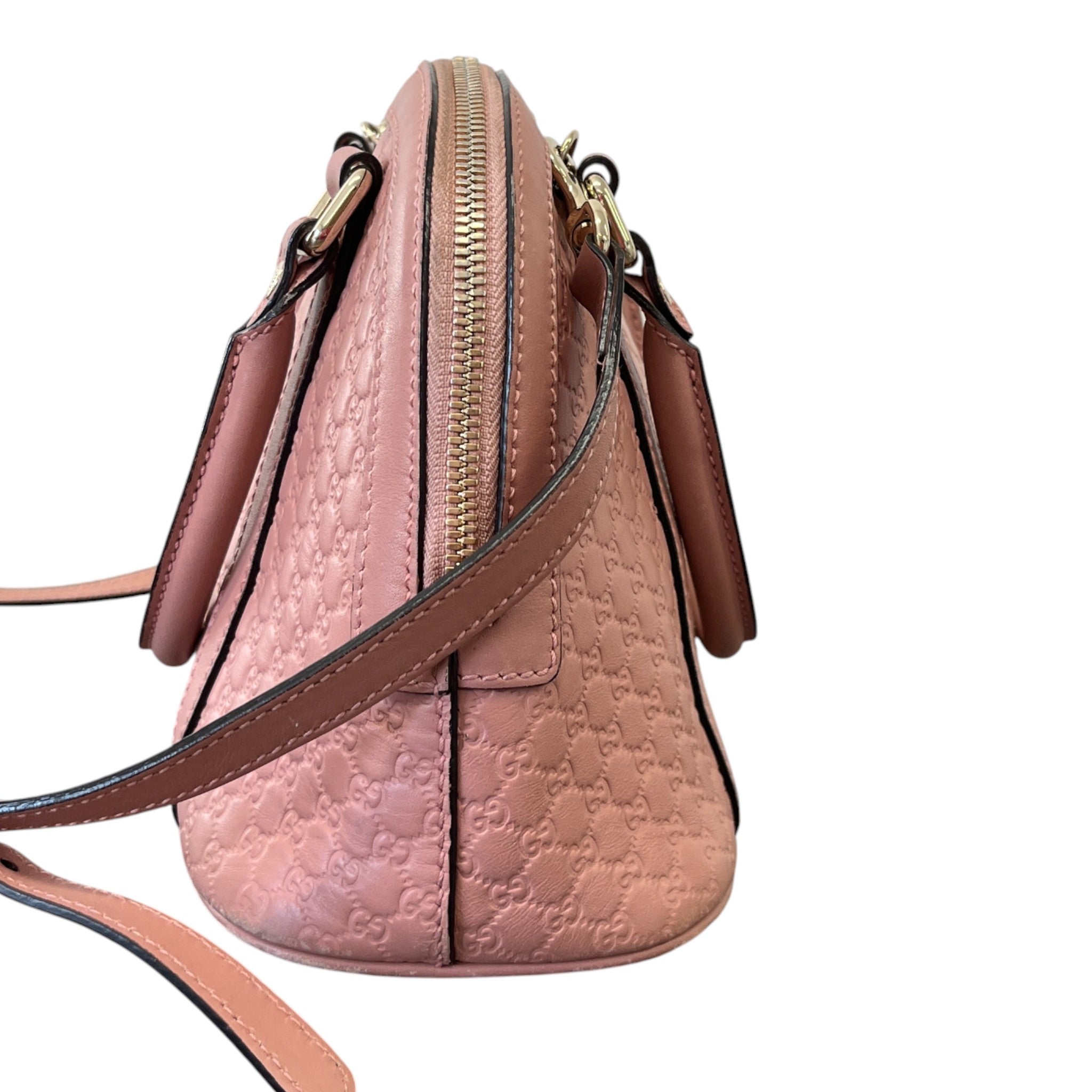 Women's Microguccissima Mini Dome Handbag Pink