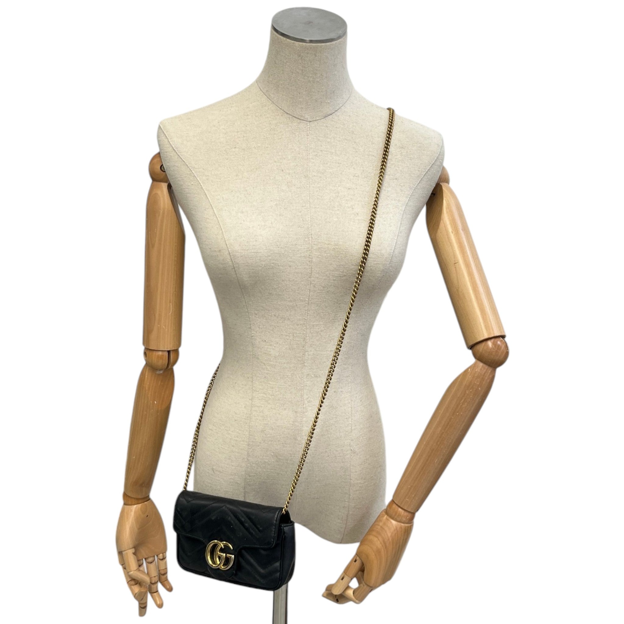 Women's Gg Marmont Super Mini Bag Black