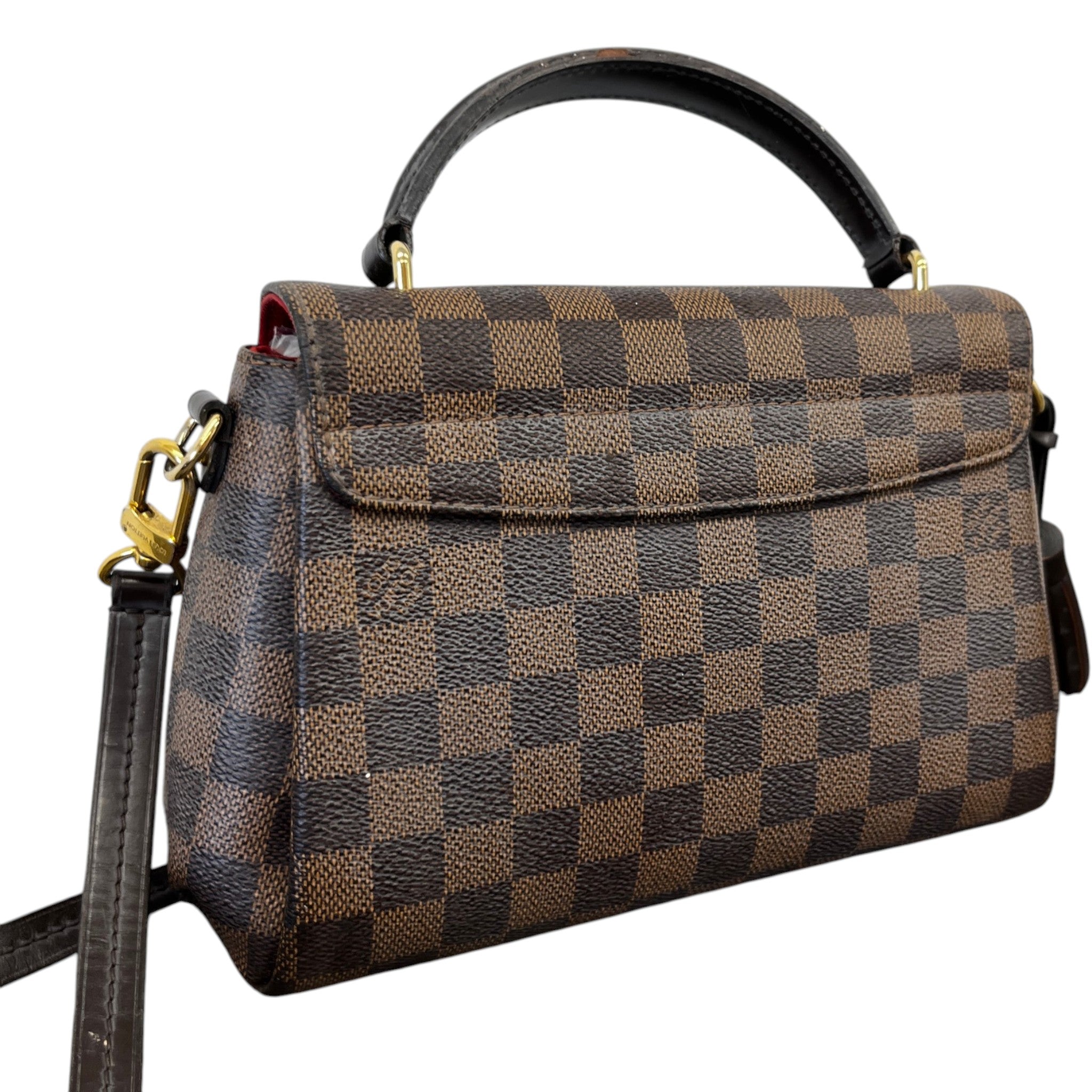 Women's Damier Ebene Croisette Handbag Brown