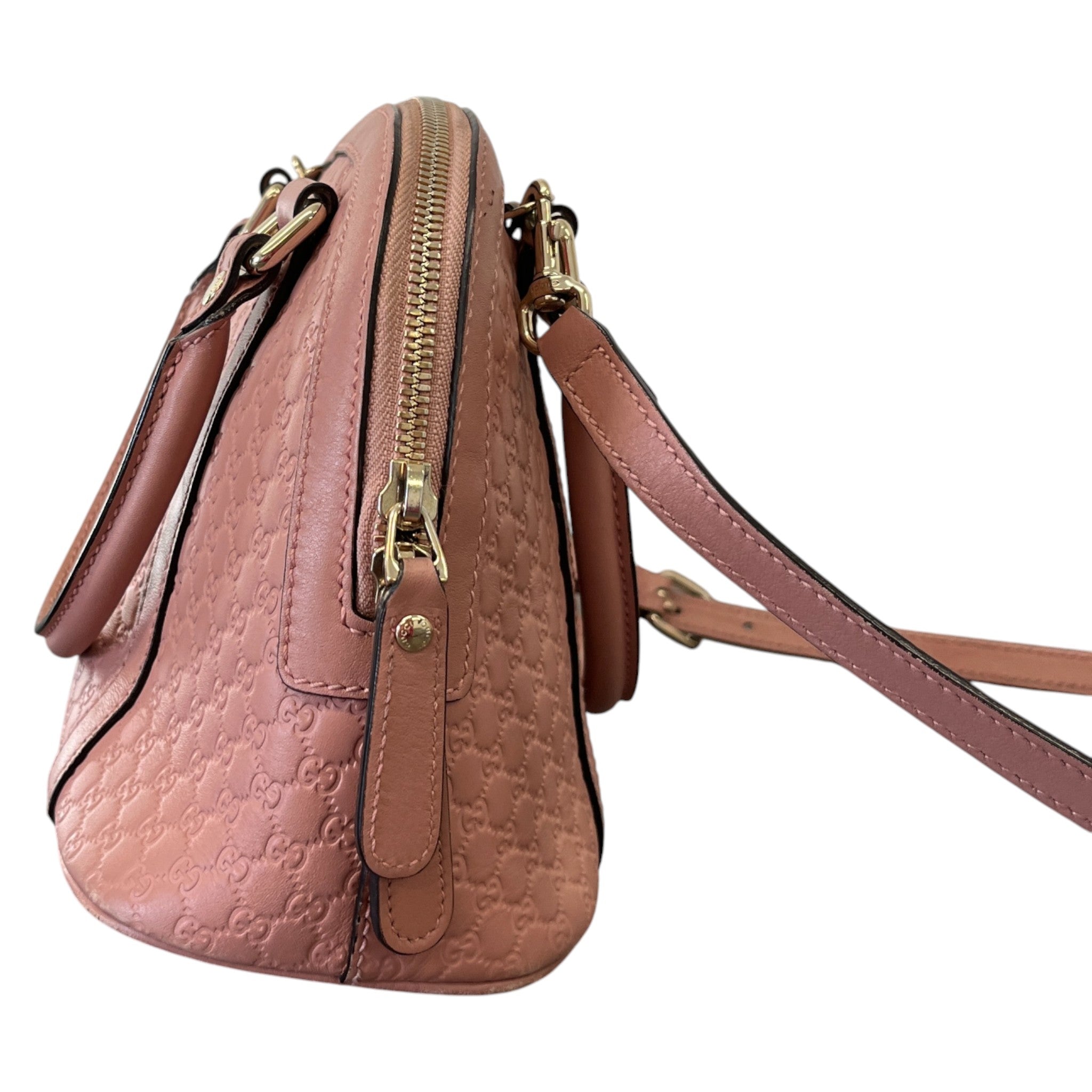 Women's Microguccissima Mini Dome Handbag Pink