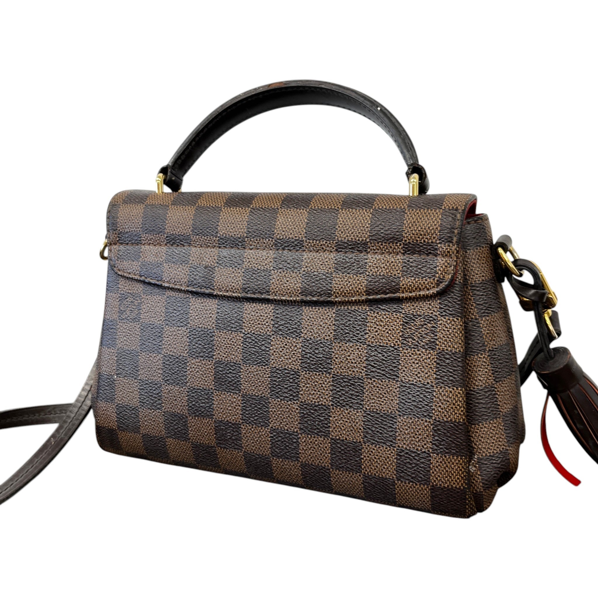 Women's Damier Ebene Croisette Handbag Brown