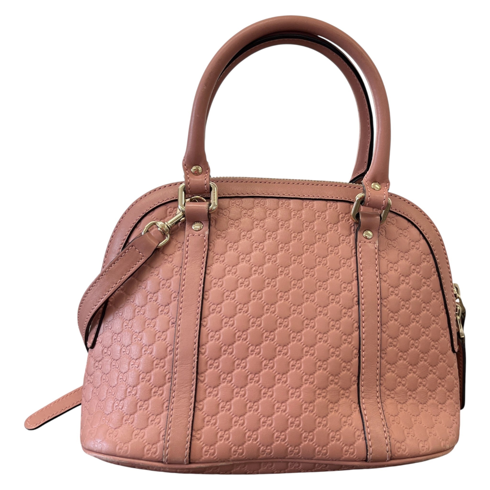Women's Microguccissima Mini Dome Handbag Pink