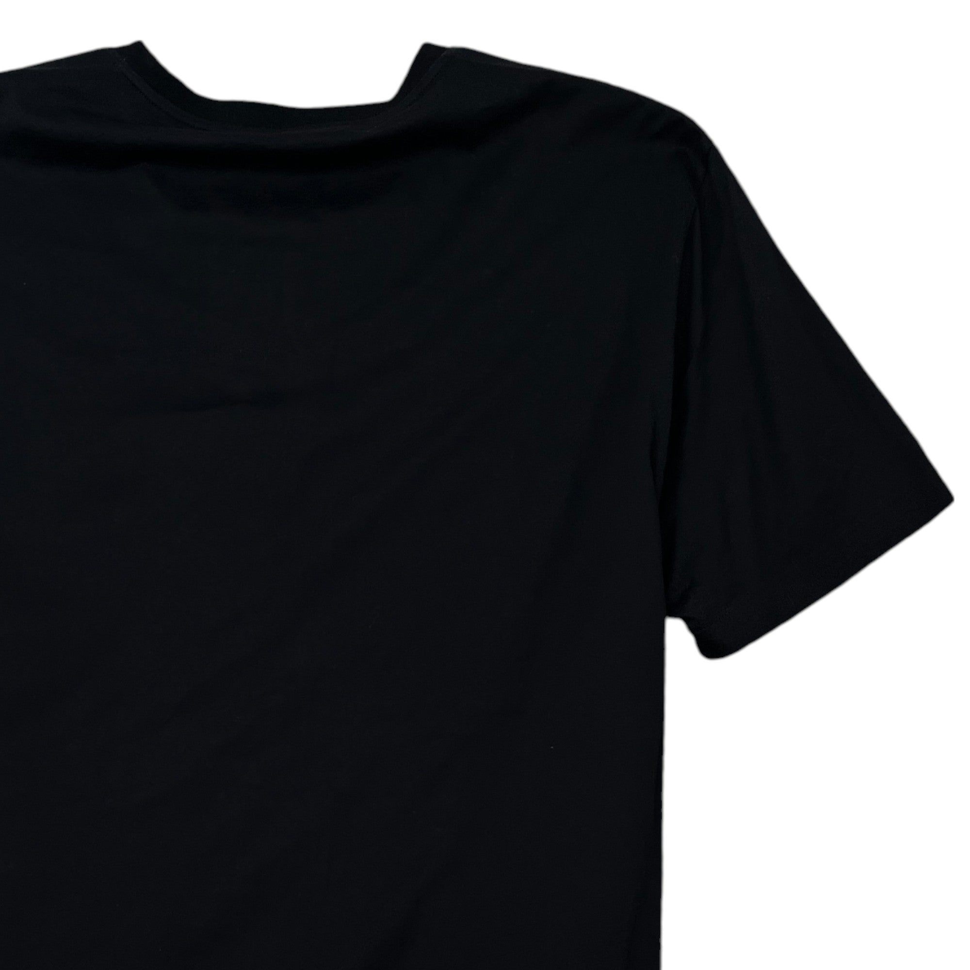 Men's Embroidered Logo T-Shirt Black Size S